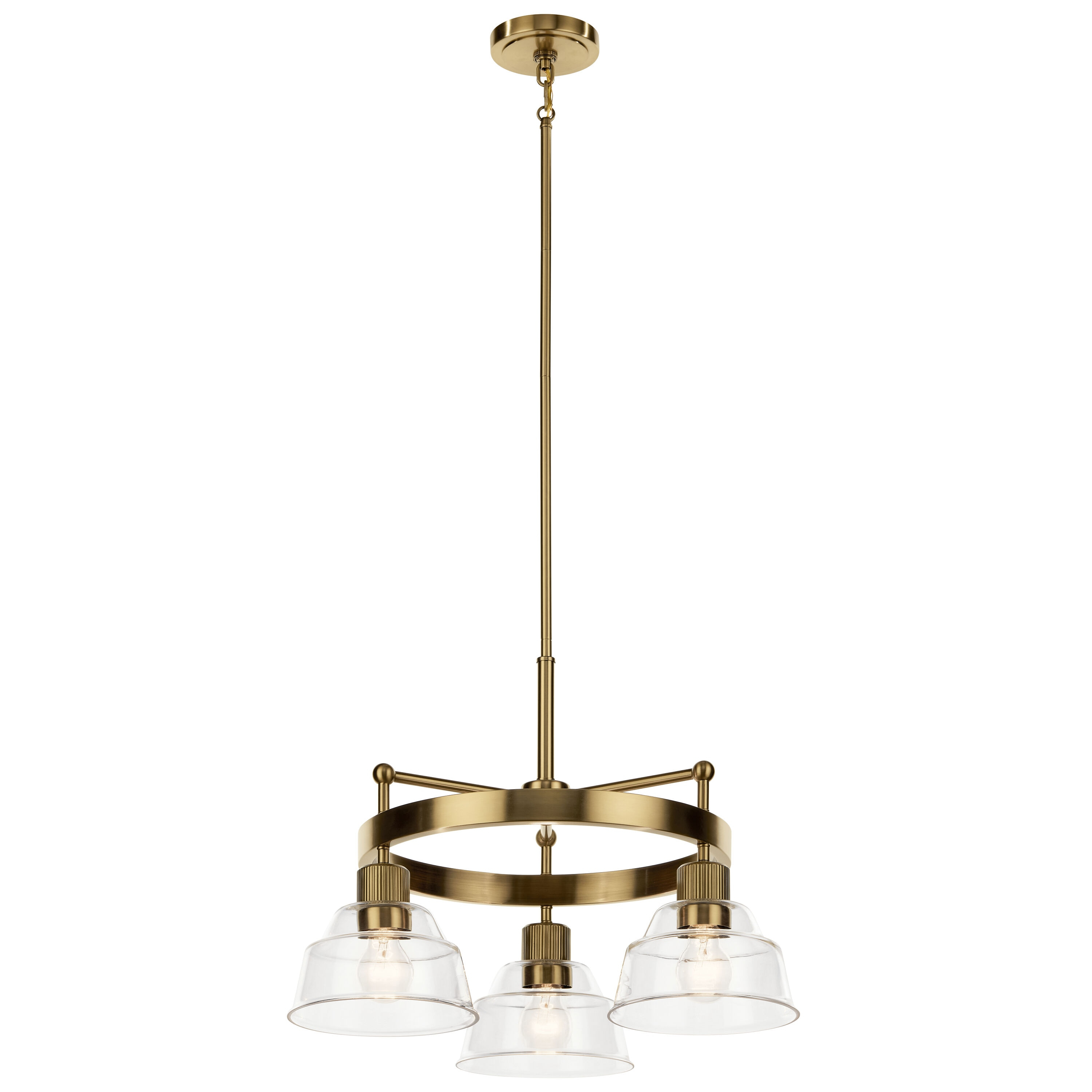 Kichler Lighting Eastmont 3 - Light Chandelier in  Brushed Brass