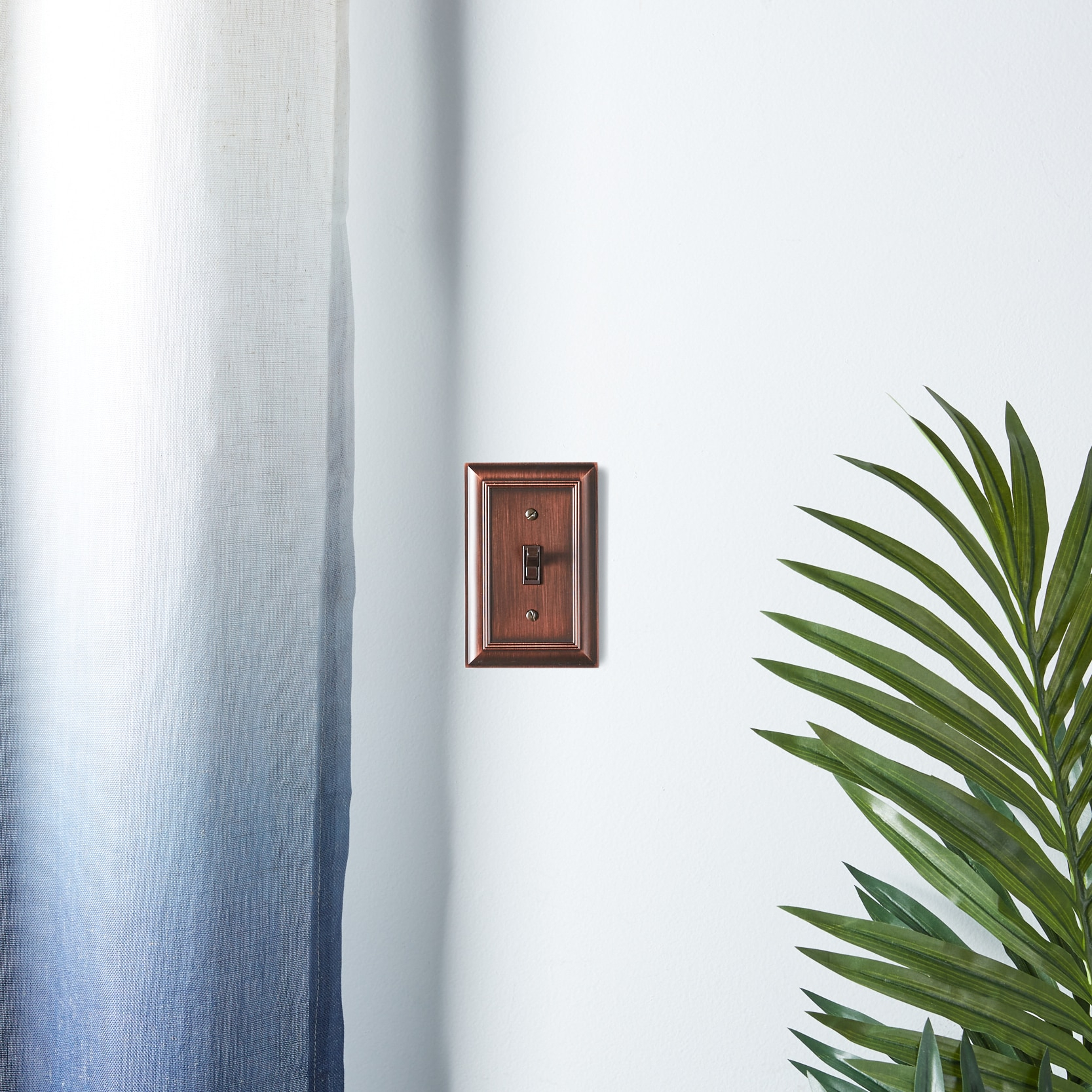 allen + roth Cosgrove 1 -Gang Oil-rubbed bronze Zinc Indoor Toggle Wall Plate