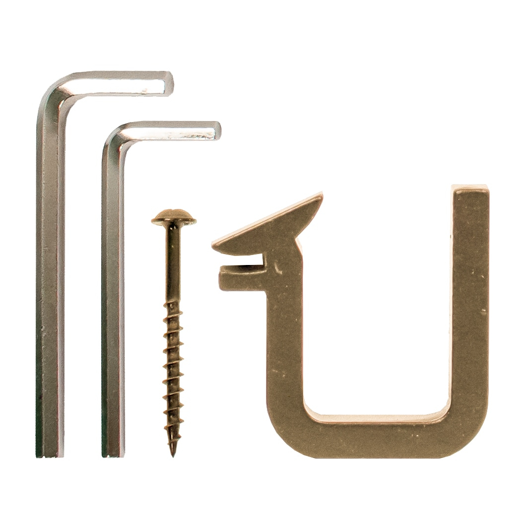 Meadow Lane Polished Brass Library ladder hook bracket
