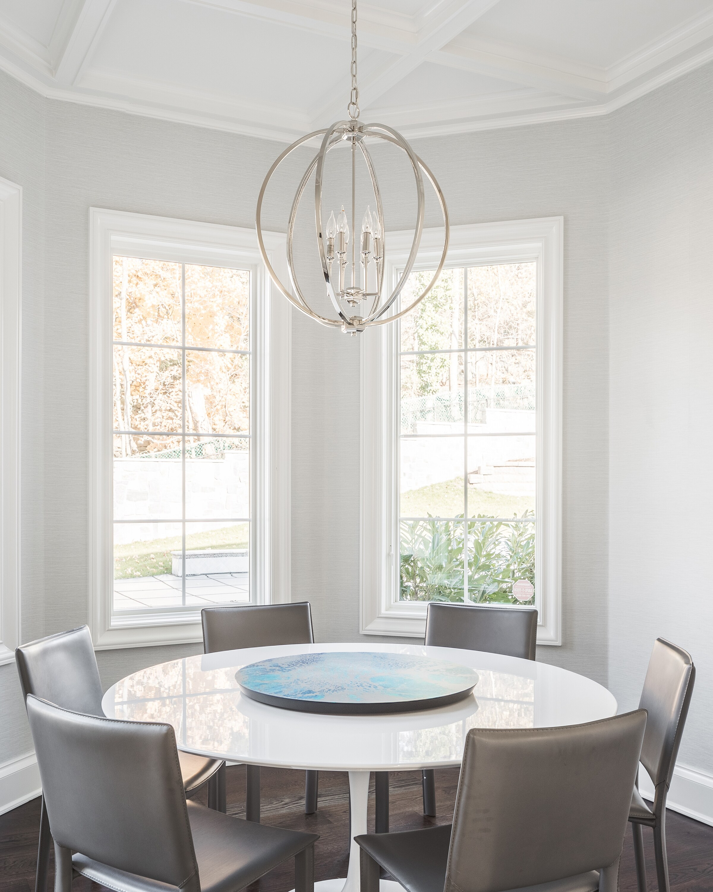 Corinne 6-Light Polished Nickel Hanging Pendant
