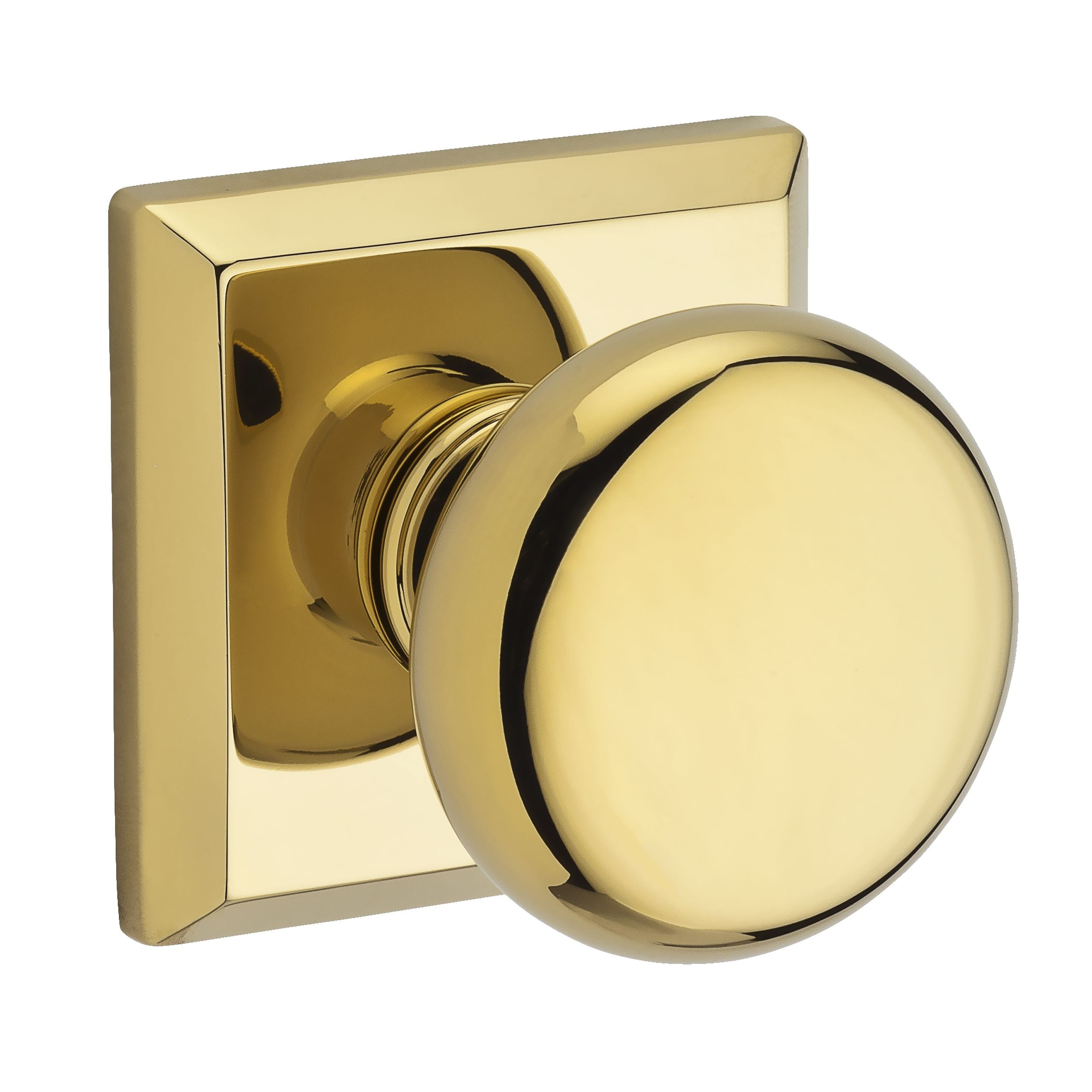 Round Double Dummy Door Knob with Traditional Square Rose