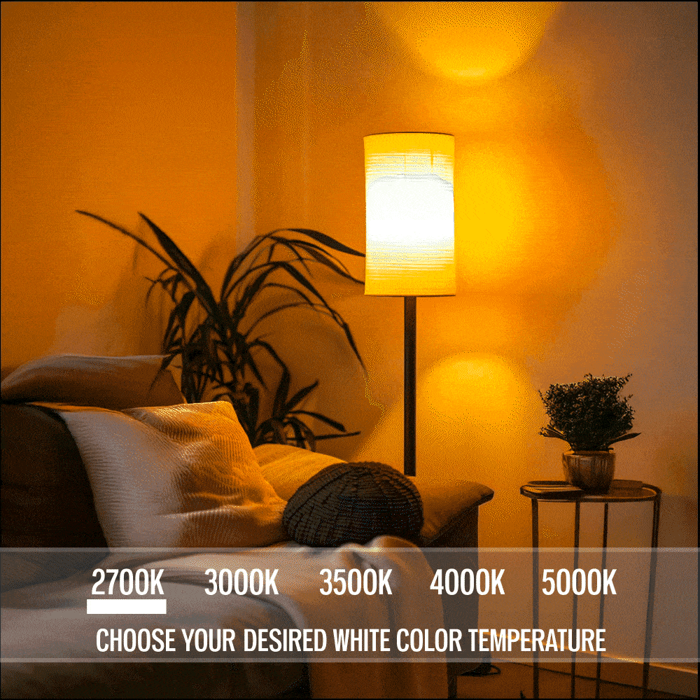 Monster LED Smart Wi-Fi Multi-Color and Warm-White LED Light Bulb, Indoor 60W, E26, A19, 1-Pack