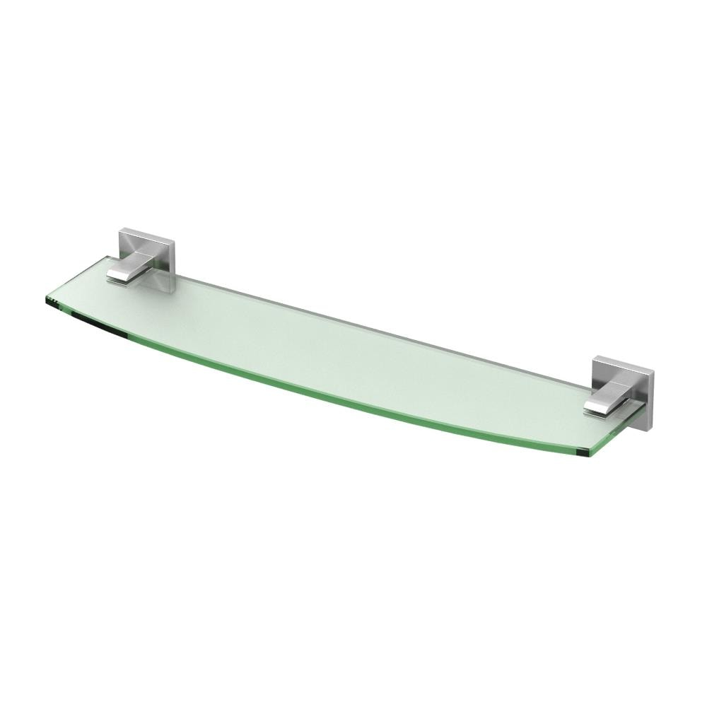 Elevate Wall Mount Glass Shelf | Tempered Curved Glass Shelf