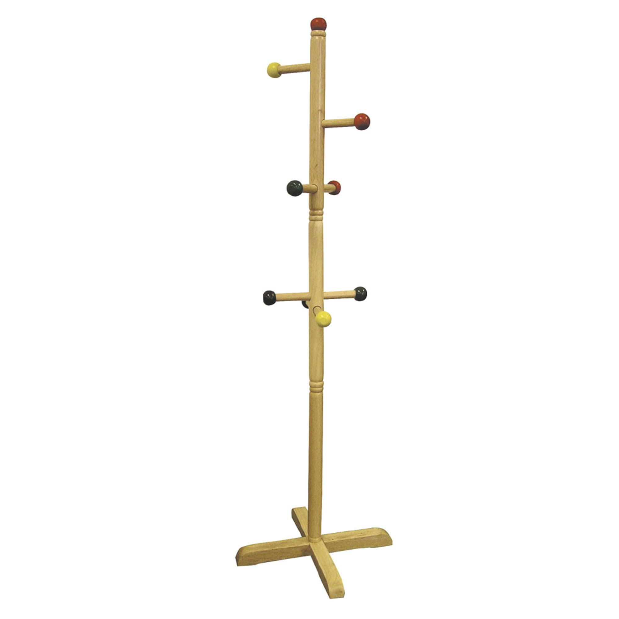 Ore International Kids’ Primary-Color 8-Peg Coat Rack