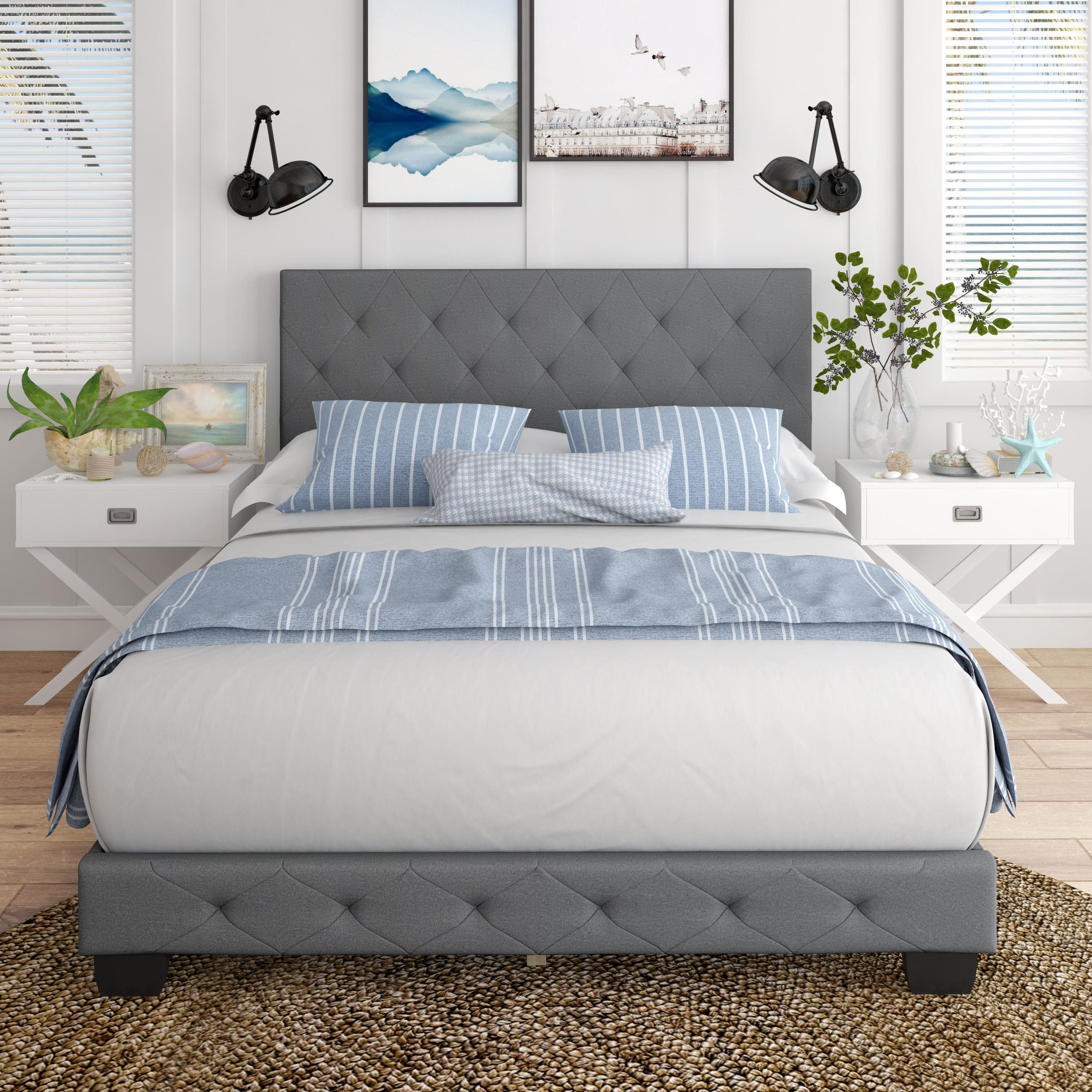 Boyd Sleep CHGR963QN Clara Upholstered  Platform  Bed
