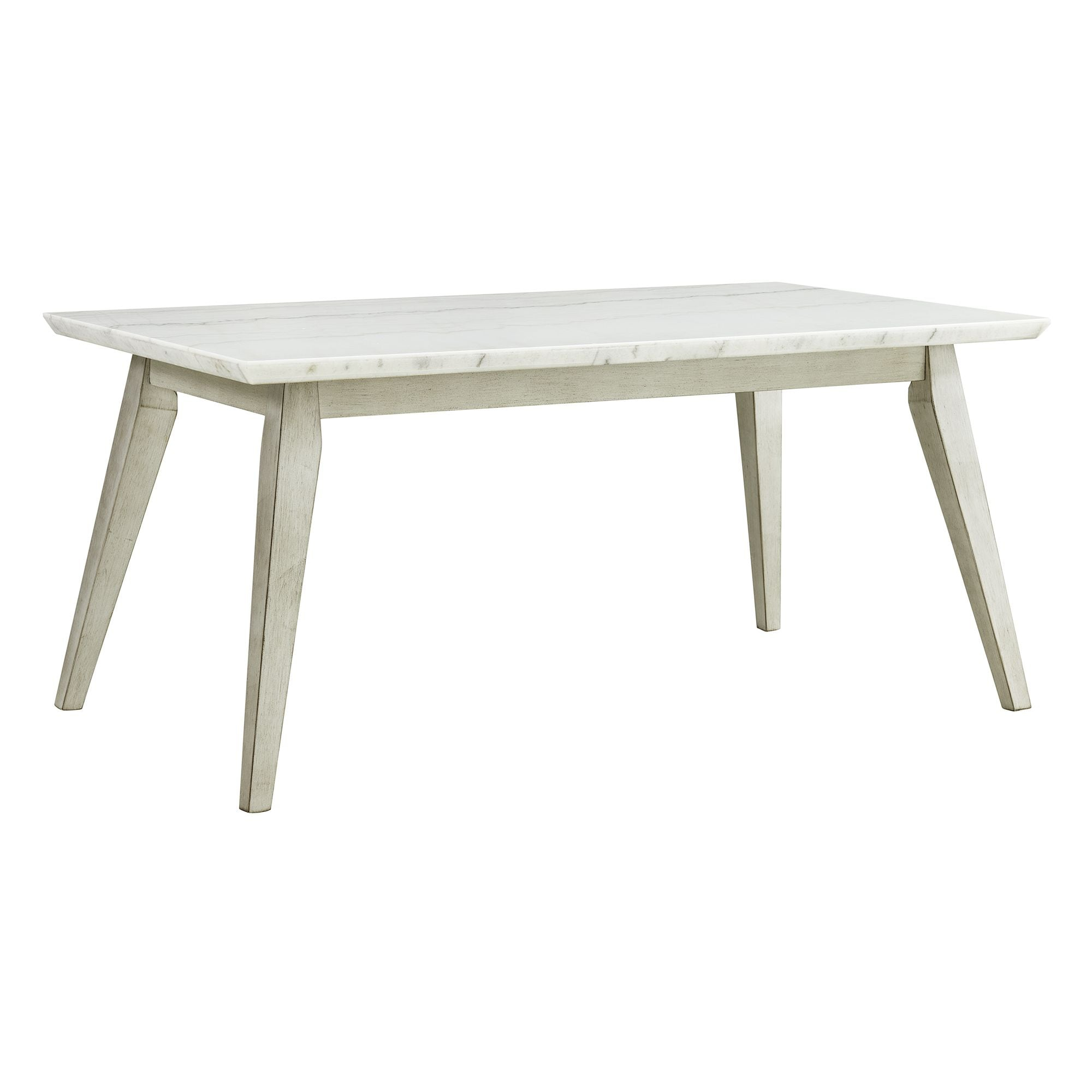 Picket House Furnishings  Kean  Dining Table w/white marble top in White