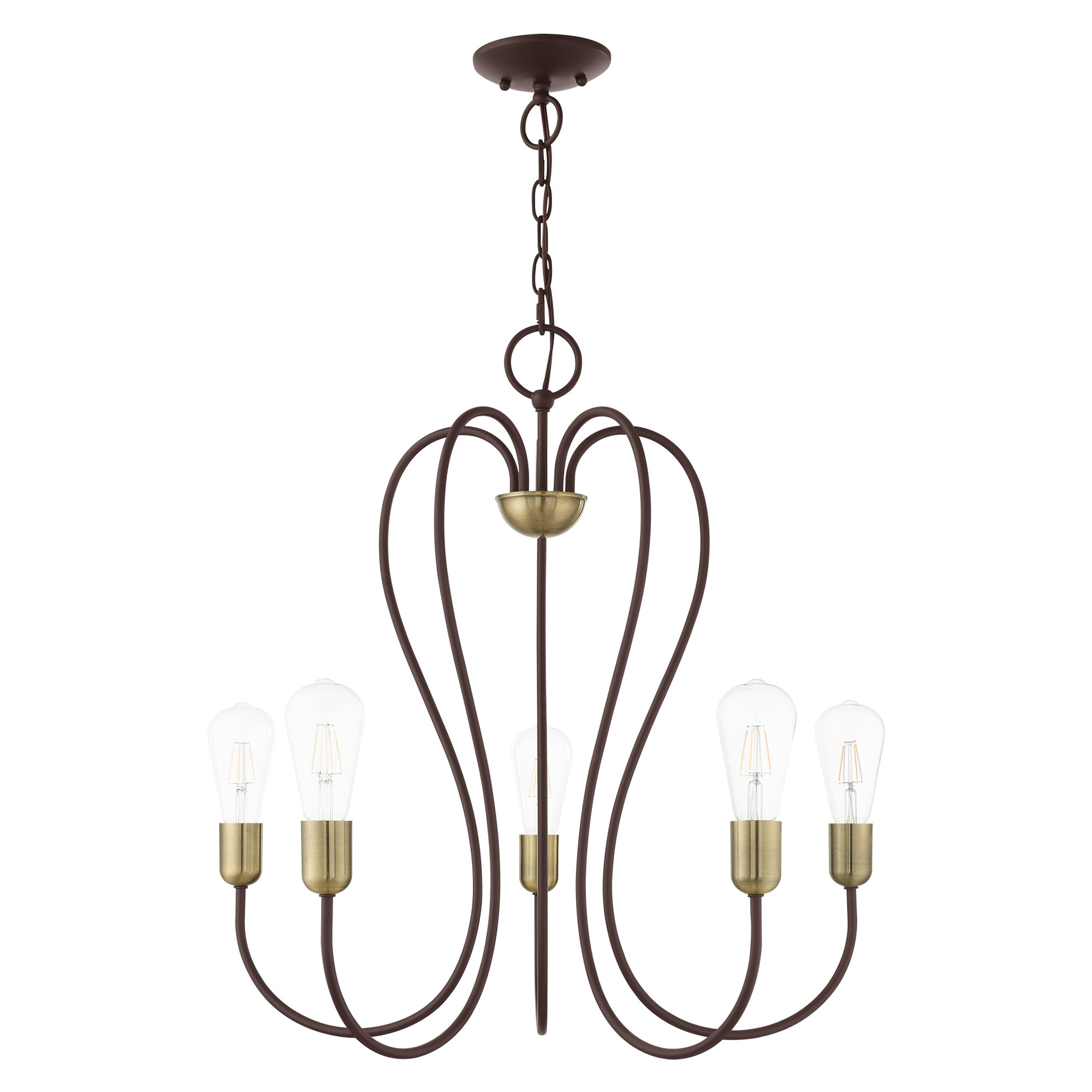 Livex Lighting - Lucerne - 5 Light Chandelier in New Traditional Style - 24