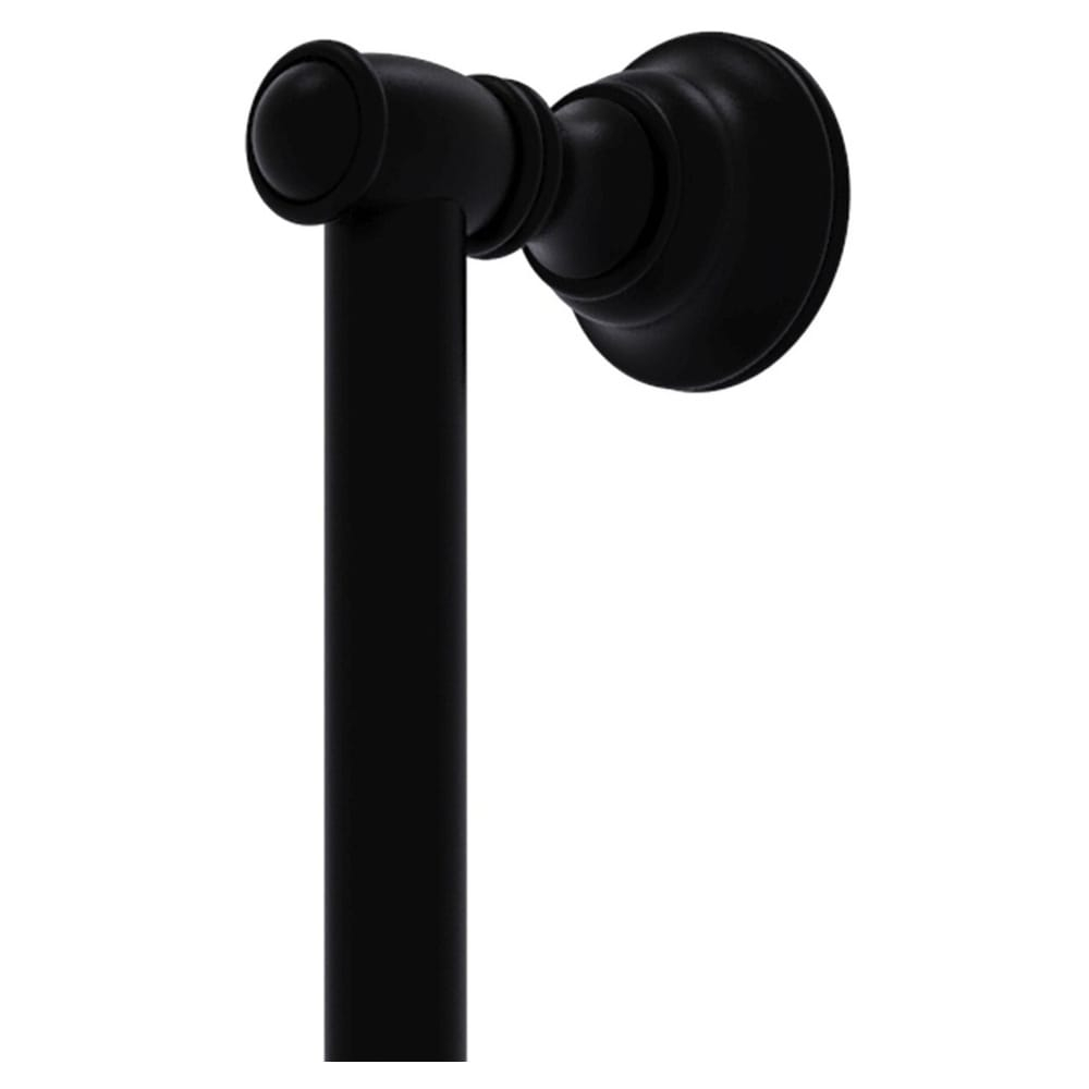 Allied Brass Carolina 18-in (457mm) Center to Center Matte Black Dual Mount Cylindrical Bar Appliance Pull