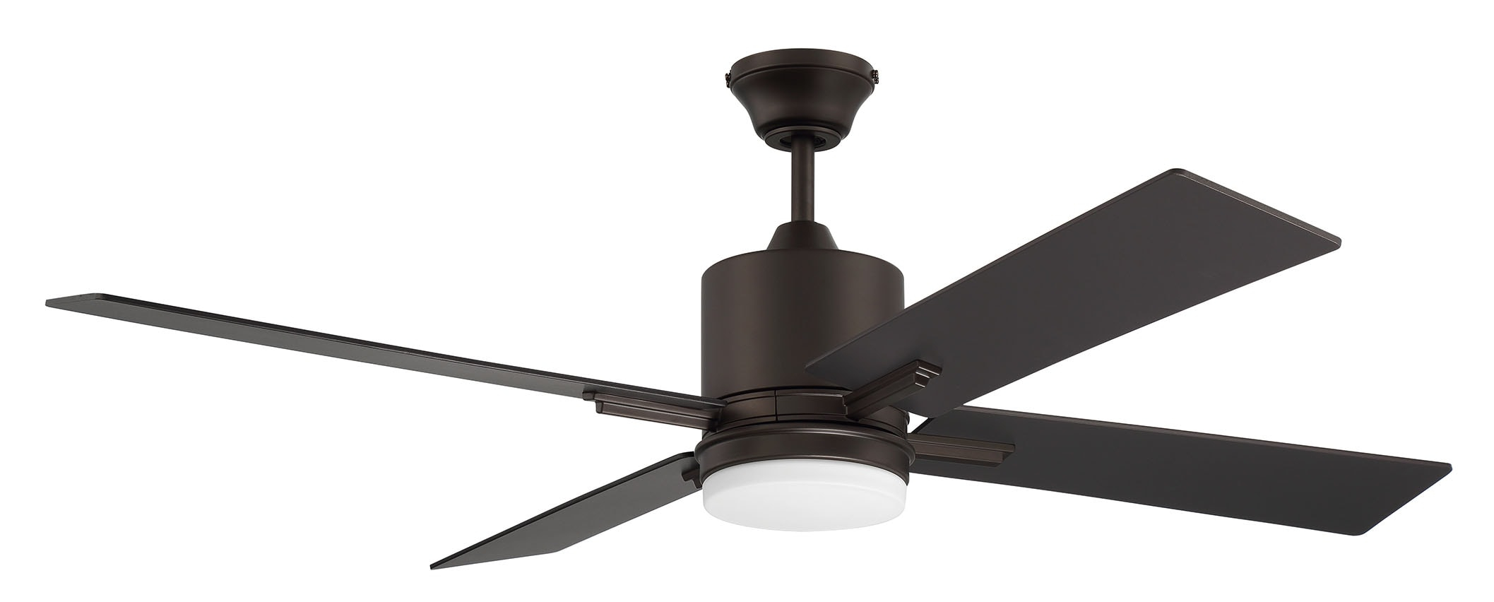 Espresso 52-Inch LED Ceiling Fan with Remote and Light Kit