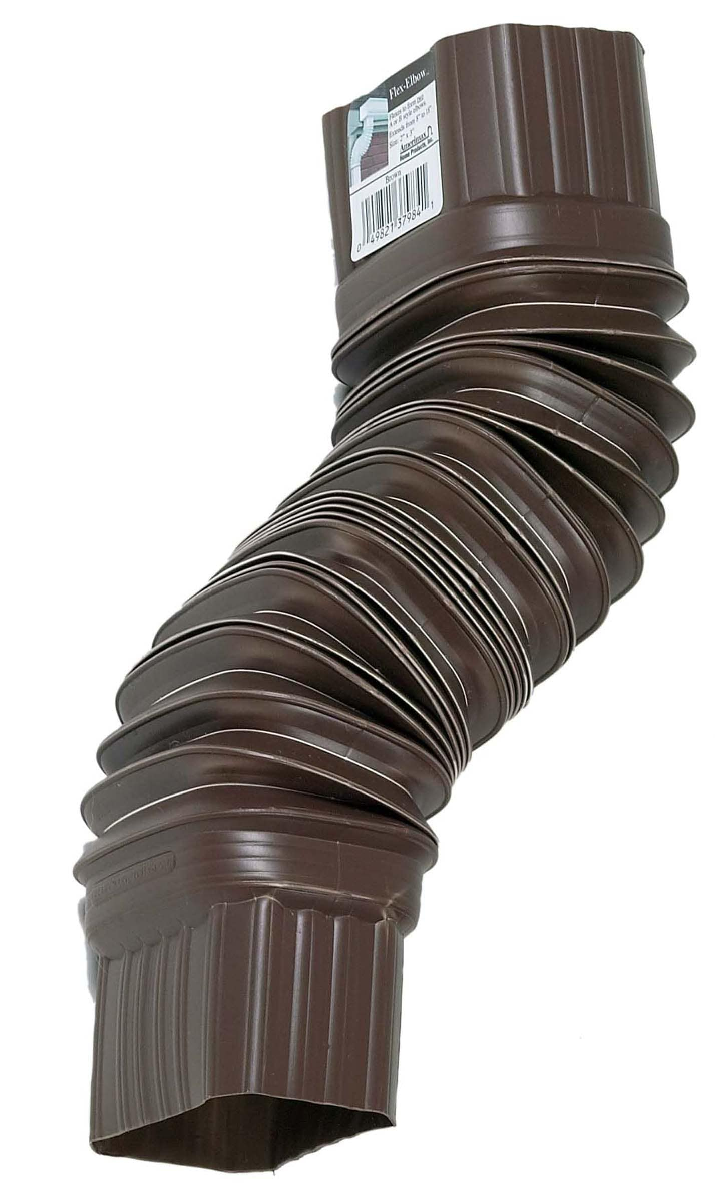 Amerimax 2'' x 3'' Flex-Elbow, Brown