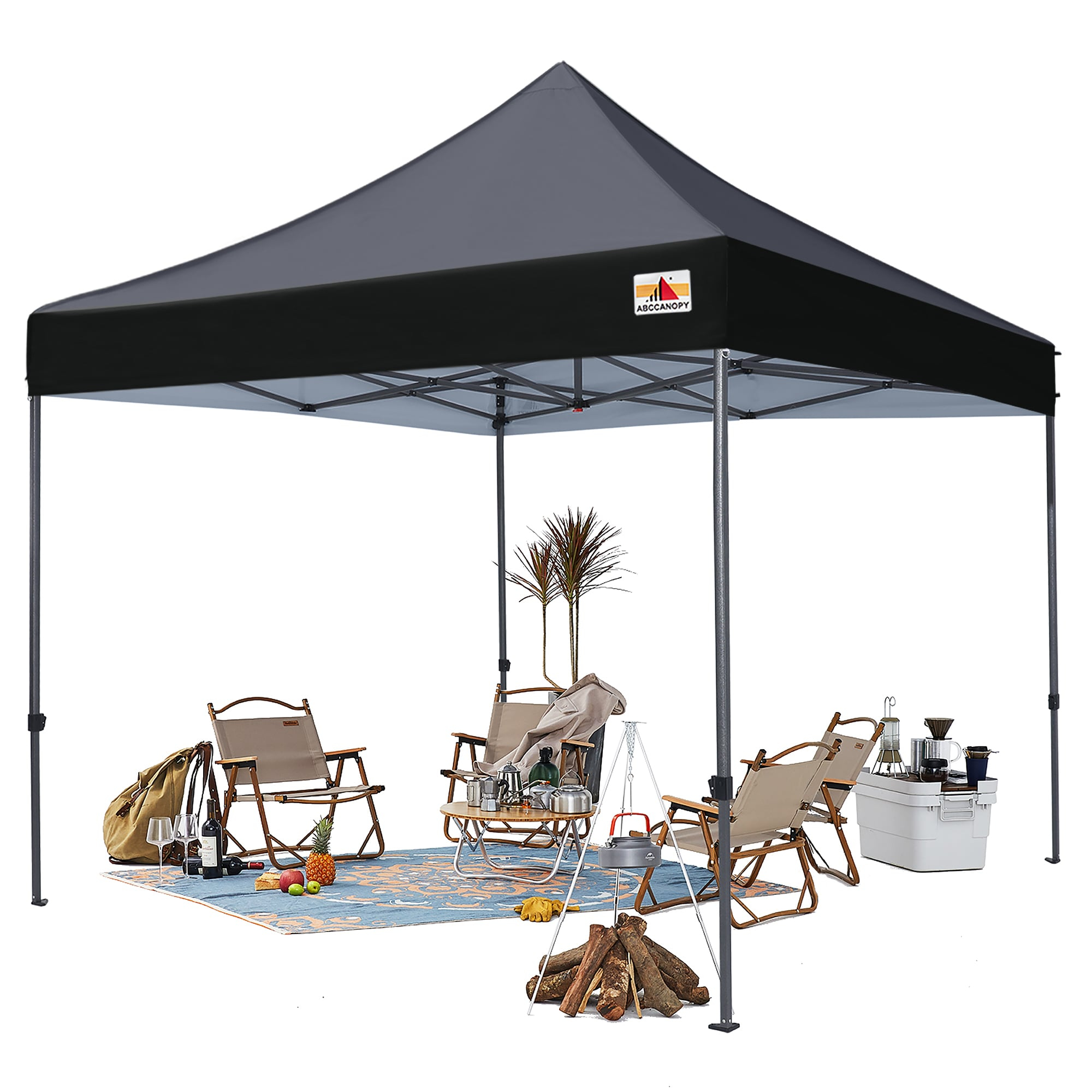 ABCCANOPY 10-ft x 10-ft Square Black Pop-up canopy