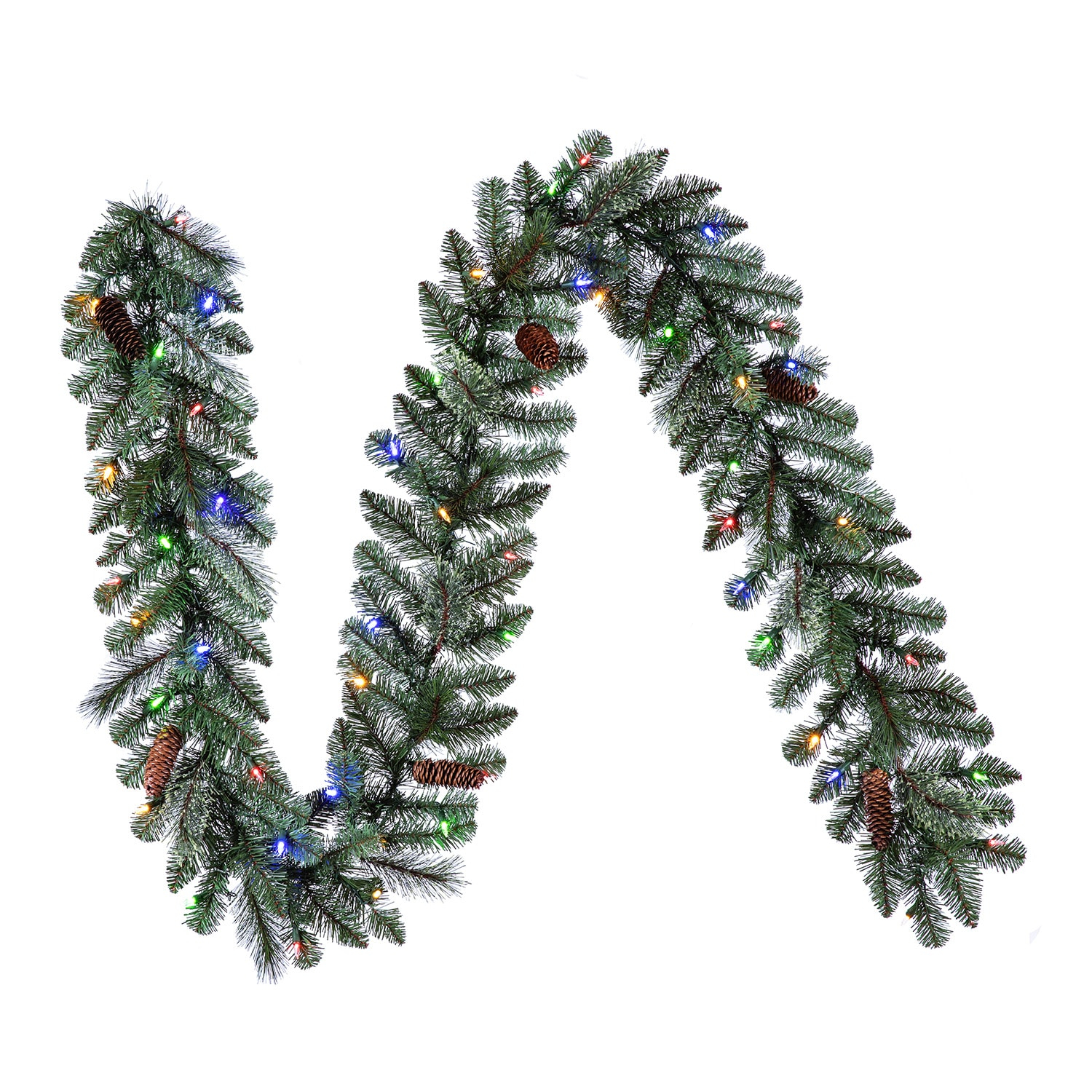9’ Pre-Lit LED Greenery Garland