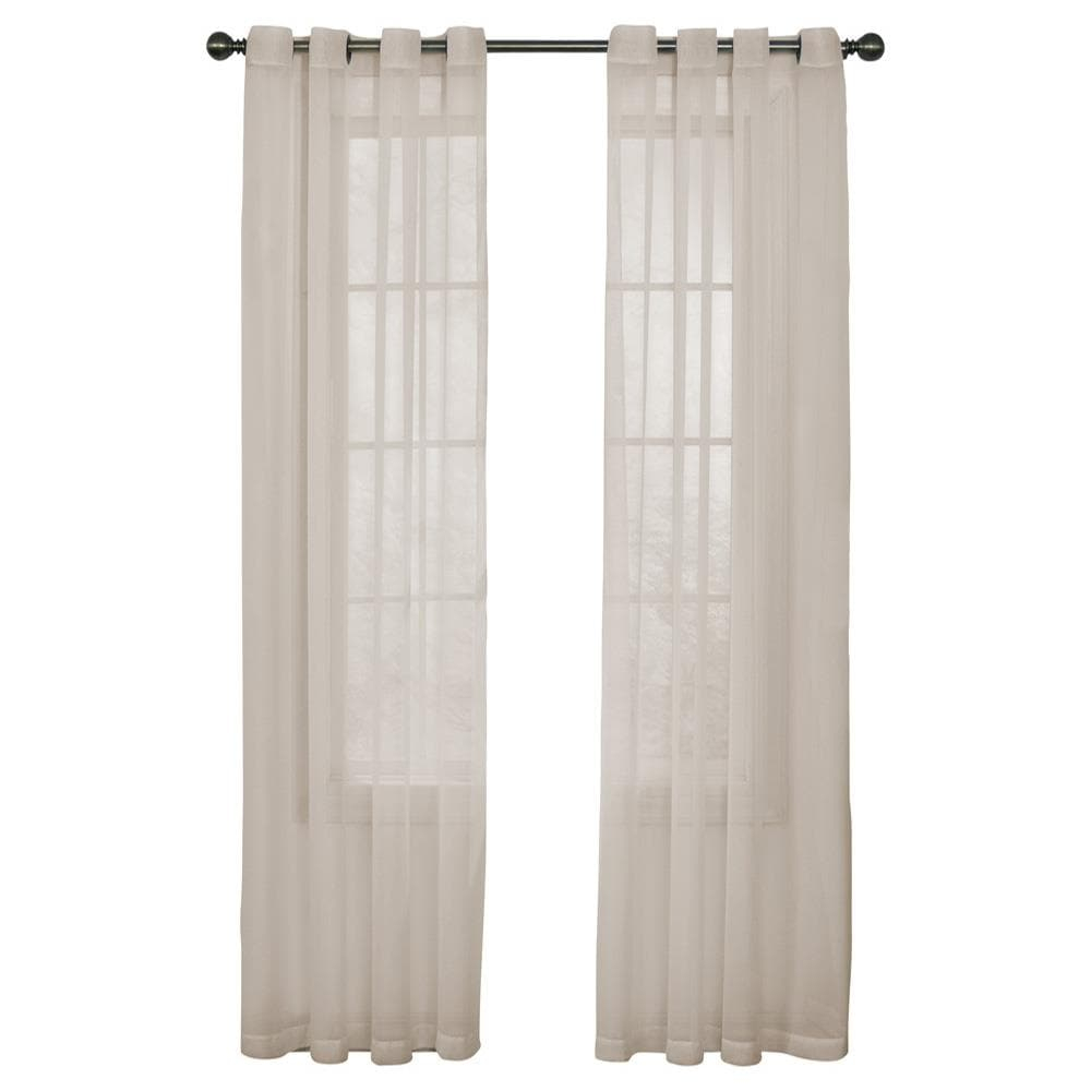 ARM & HAMMER Ivory Odor-Neutralizing Sheer Voile Curtain, 59” x 120”