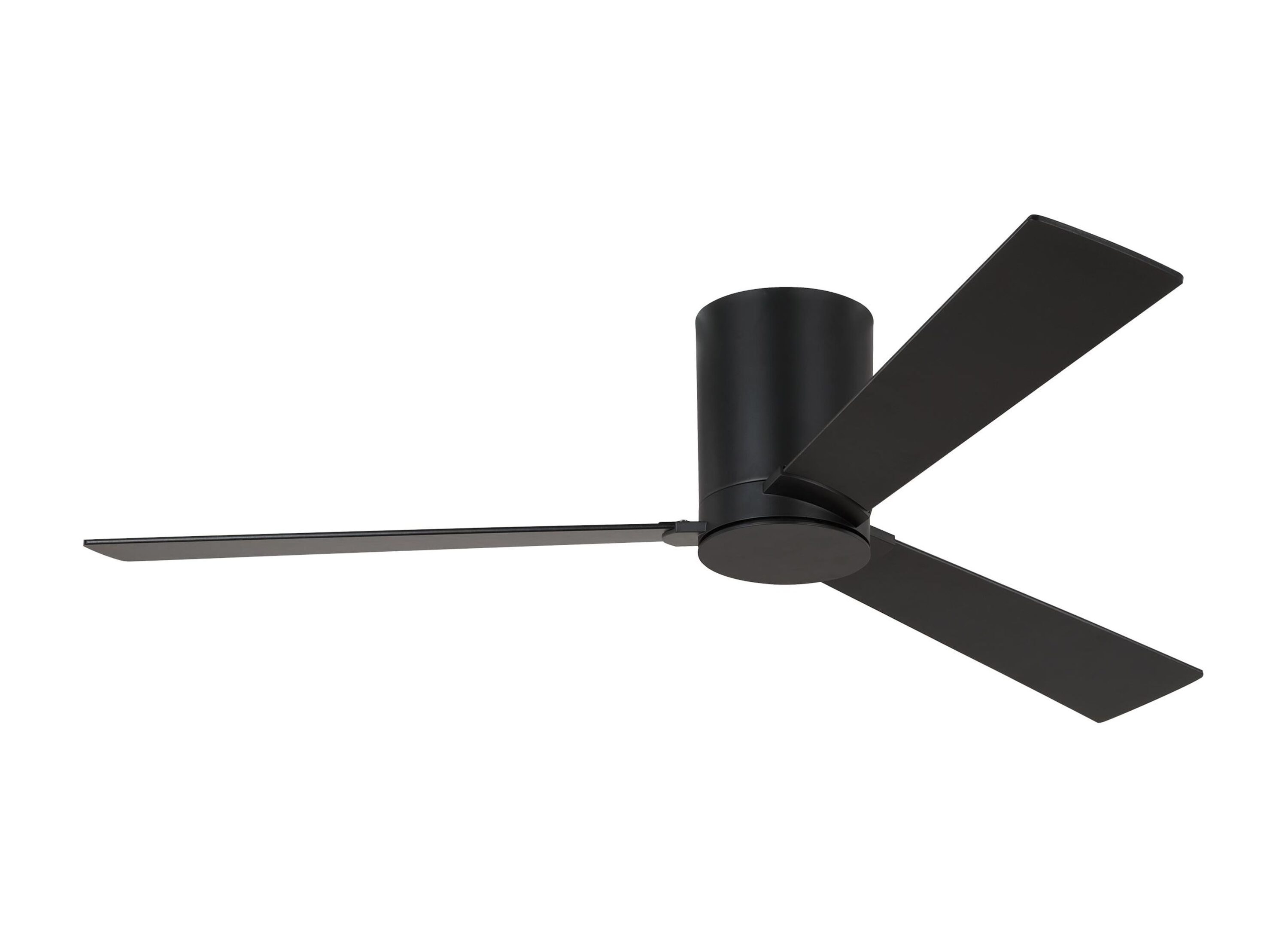 Monte Carlo Fans 3RZHR52MBK Rozzen - 3 Blade Ceiling Fan-9.3 Inches Tall and 52 Inches Wide, Finish Color: Midnight Black