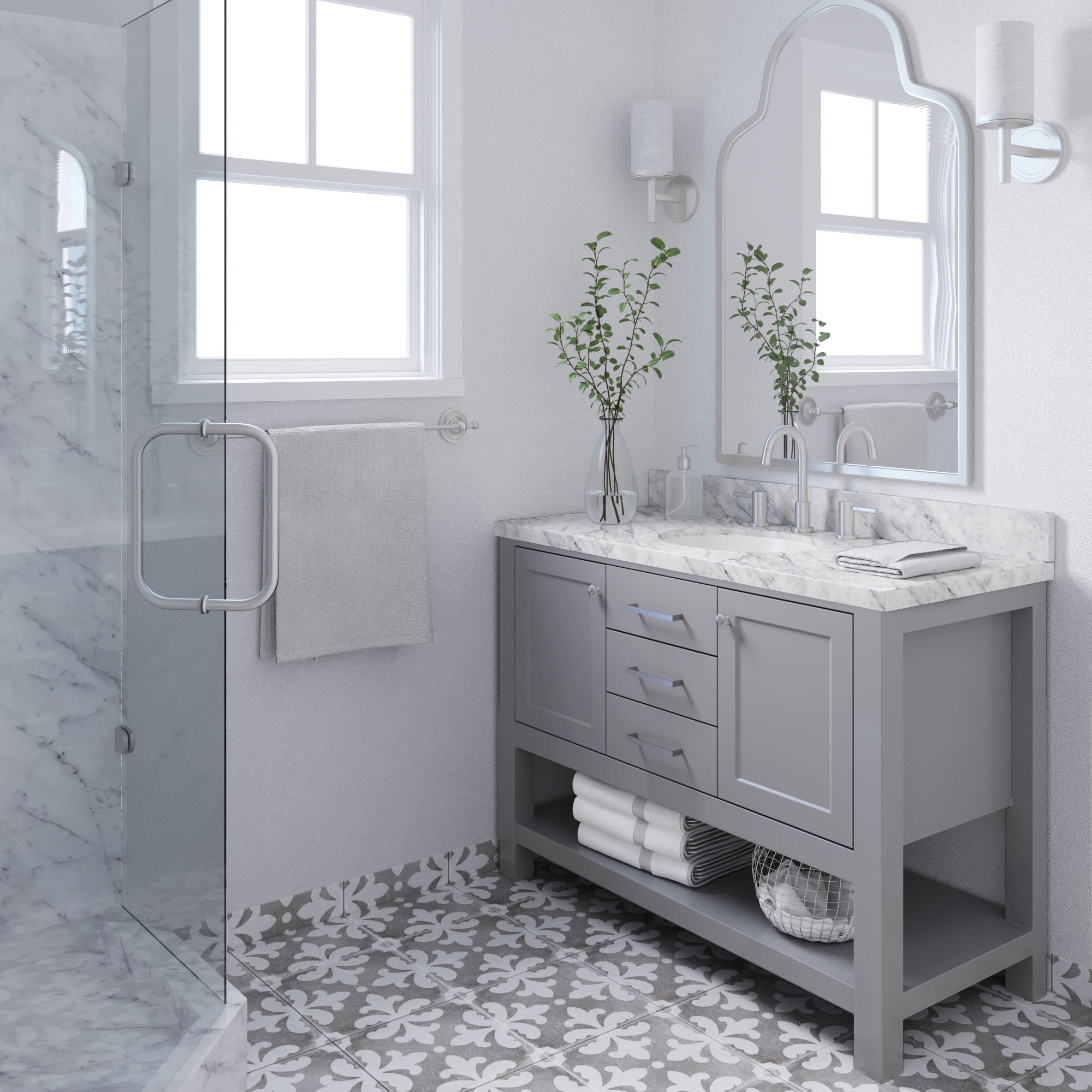 Bayhill 48'' W Single Bathroom Vanity Base