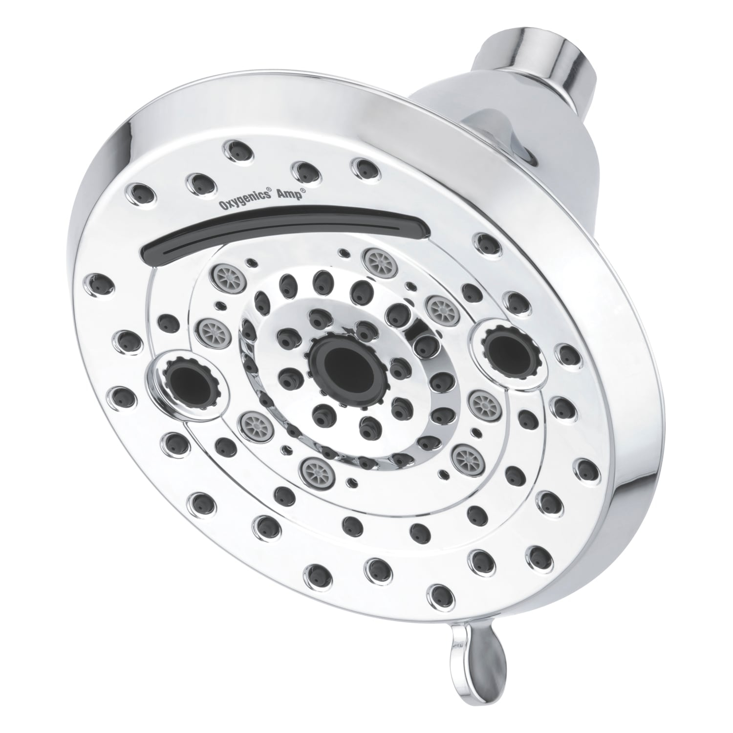 Oxygenics Amp Chrome Fixed Shower Head 1.8-GPM (6.8-LPM)