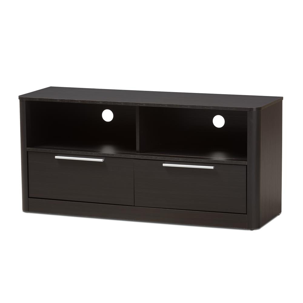 Wholesale interiors 2-Drawer TV Stand, Espresso Brown