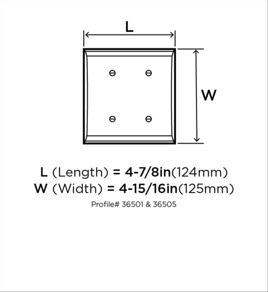 Amerock Candler 2 Toggle Black Bronze Wall Plate