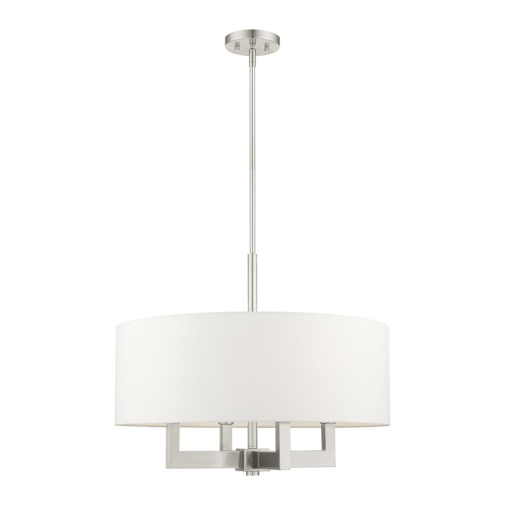 Livex Lighting Cresthaven 4 - Light Chandelier in  Brushed Nickel
