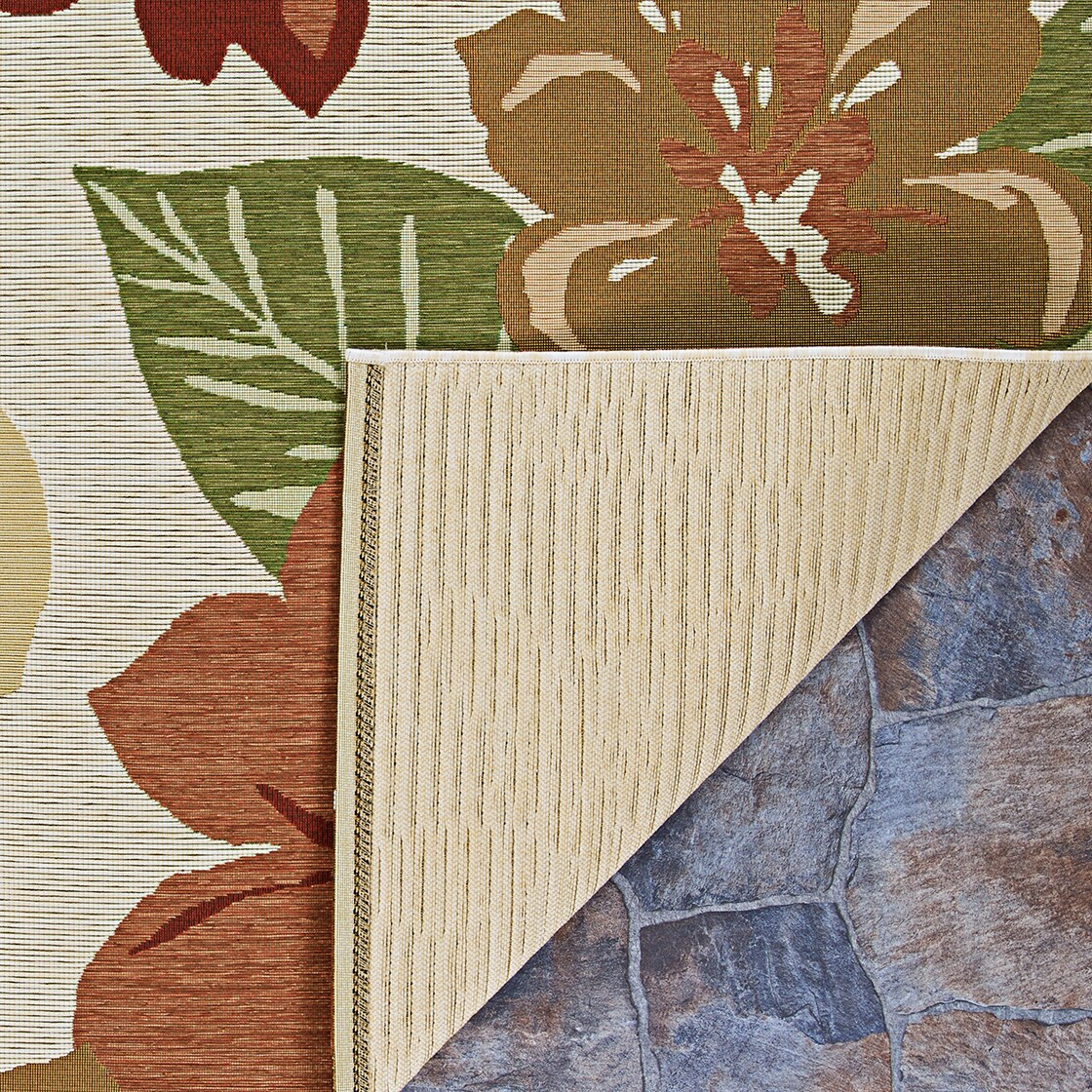 Dolce Novella Rose Bud Floral Synthetic Area Rug - 2'3" x 3'11"