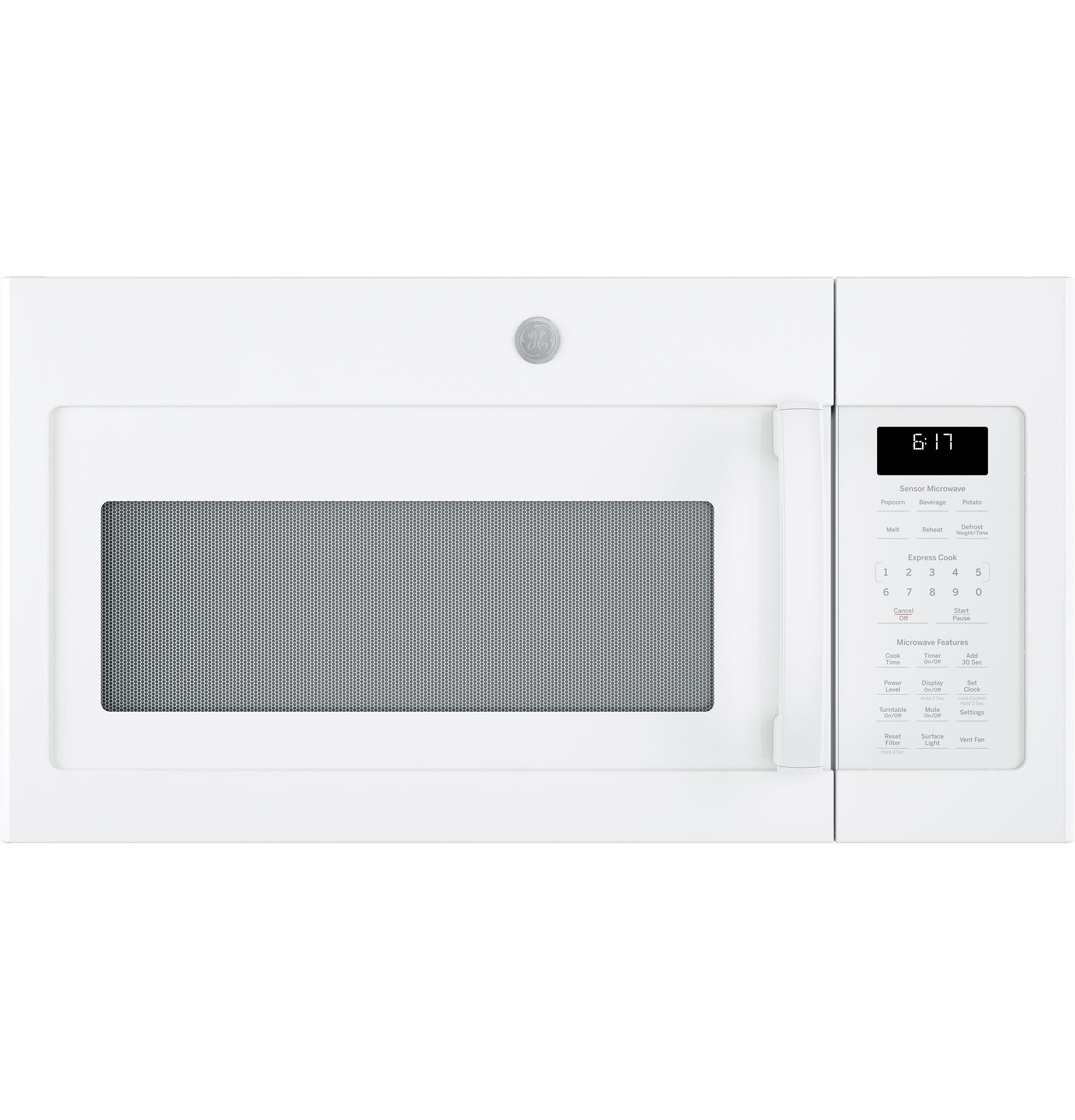 GE JVM6175DKWW 30 Over-the-Range Microwave Oven with 1.7 cu. ft. Capacity in White