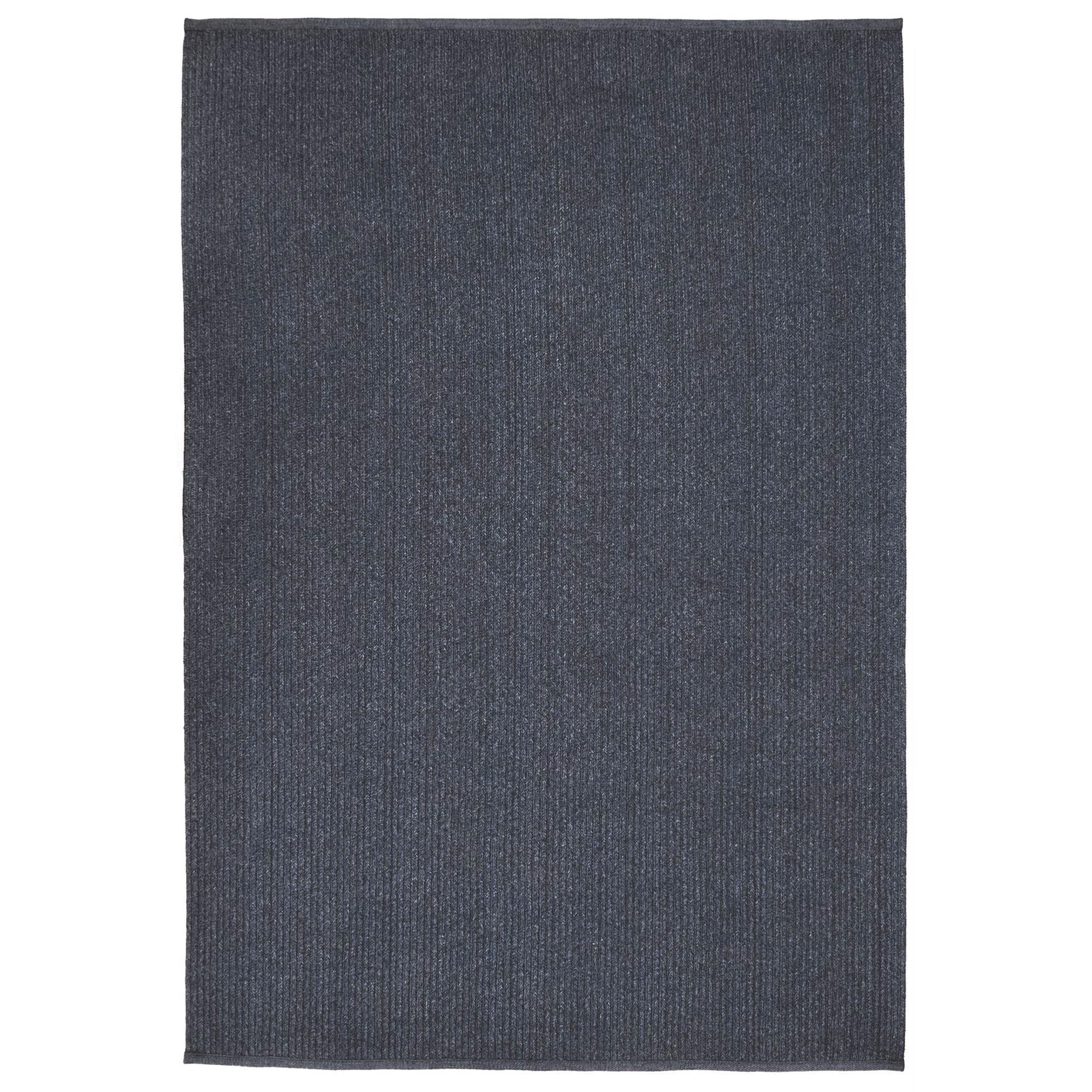 Navy Rectangular Braided Synthetic Indoor/Outdoor Rug 3'6" x 5'6"