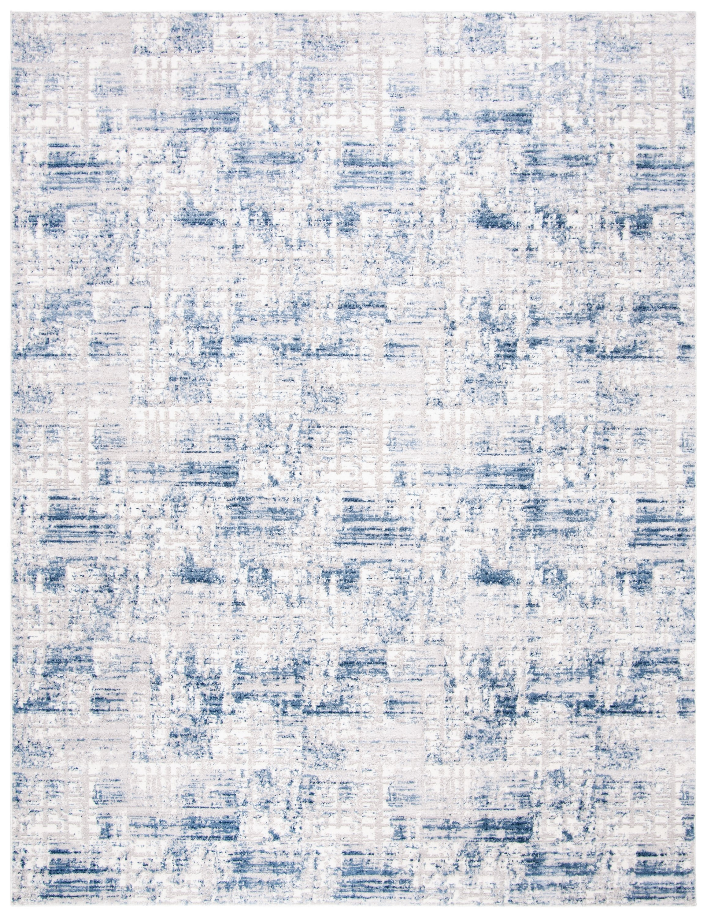 SAFAVIEH Amelia Carrie Abstract Distressed Area Rug, Blue/Grey, 9' x 12'