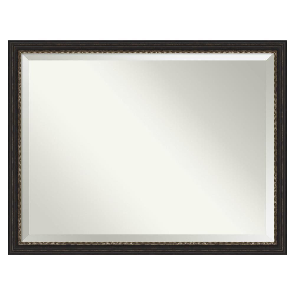 Amanti Art Accent 43.5-Inches x 33.5-Inches Framed Rectangle Bathroom Vanity Mirror ( Burnished Bronze )