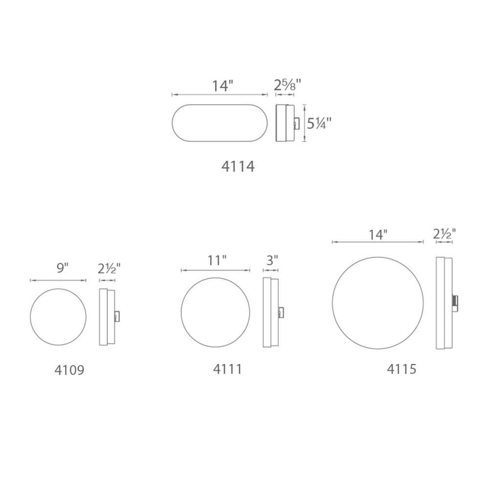 Brushed Nickel 11" LED Flush Mount with Glass Diffuser