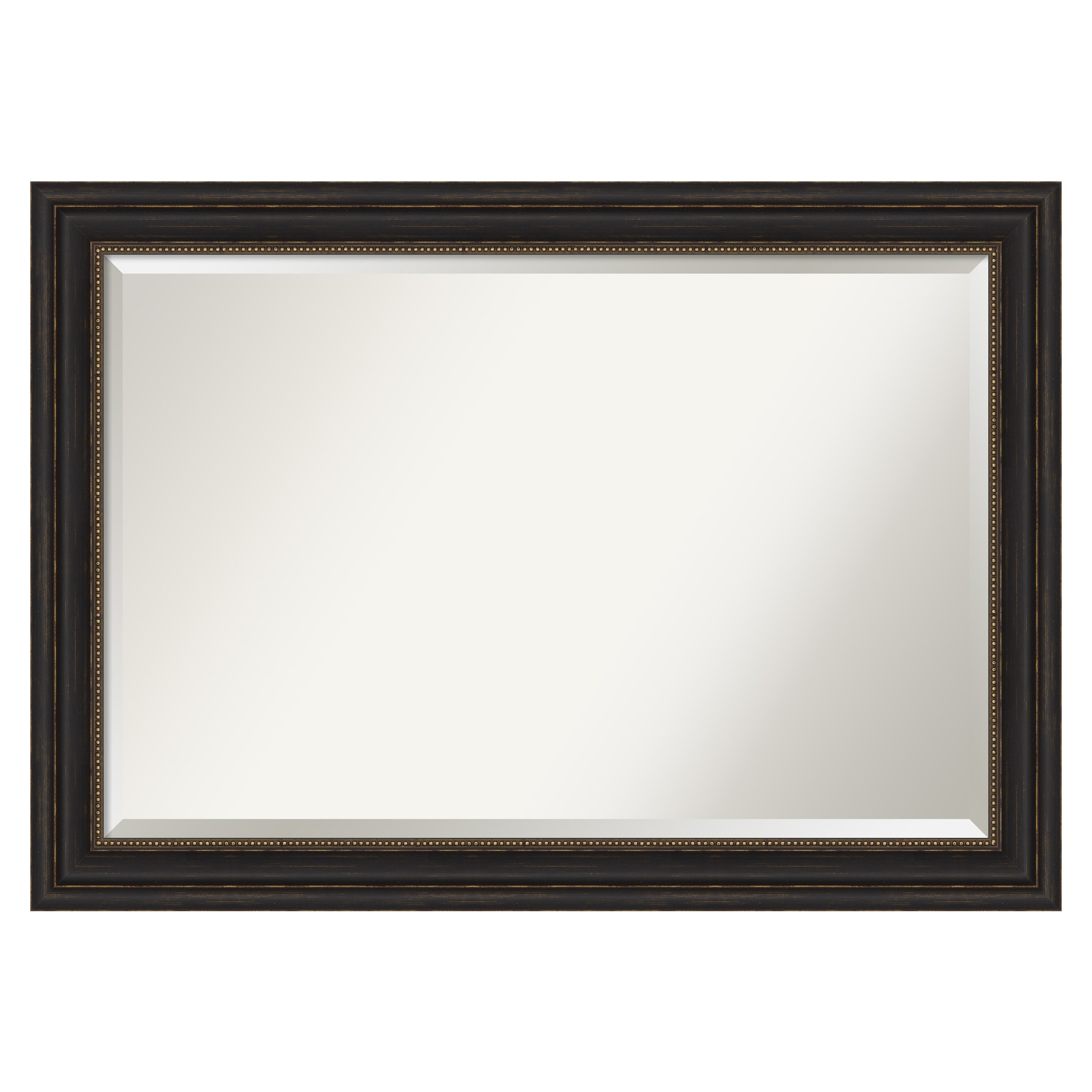 Amanti Art Accent 41.0-Inches x 29.0-Inches Framed Rectangle Bathroom Vanity Mirror ( Burnished Bronze )