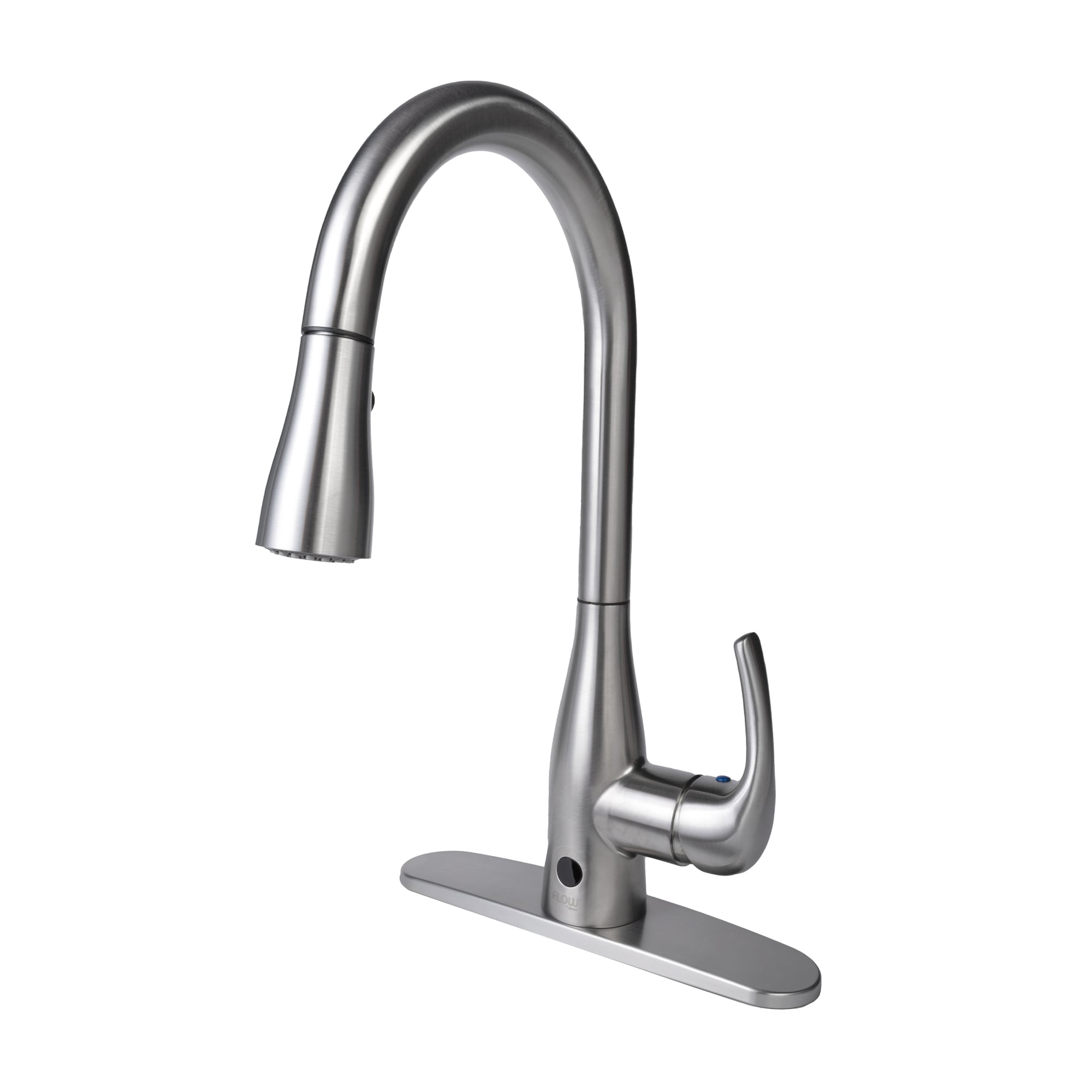 Classic Series Single-Handle Standard Kitchen Faucet in Brushed Nickel
