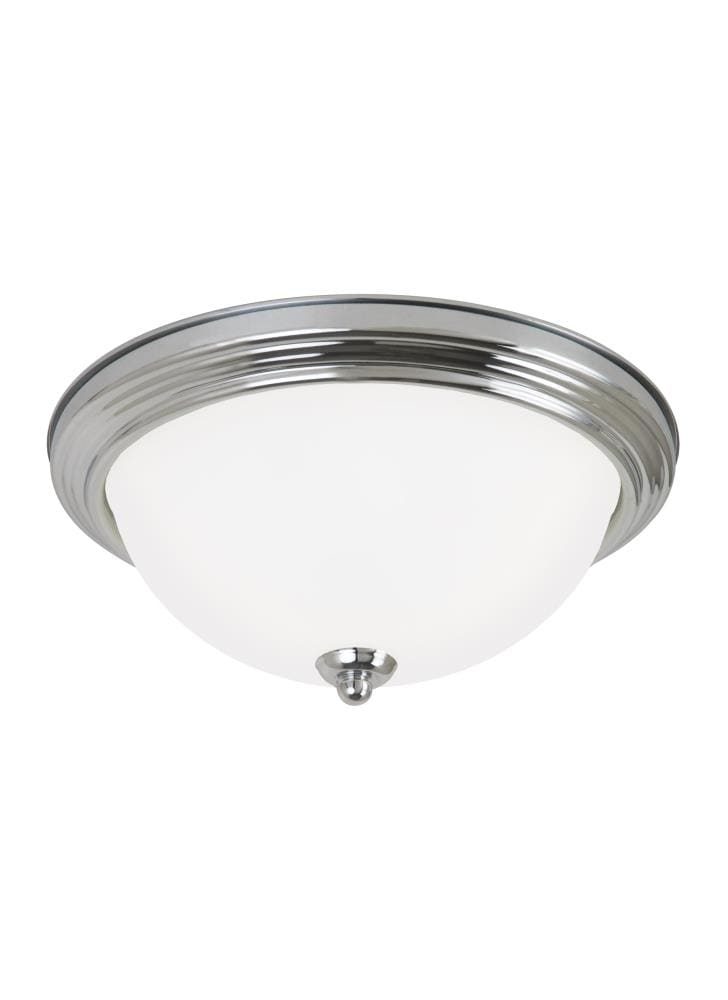Ceiling Flush Mount 1-Light Chrome Flush Mount with LED Bulb