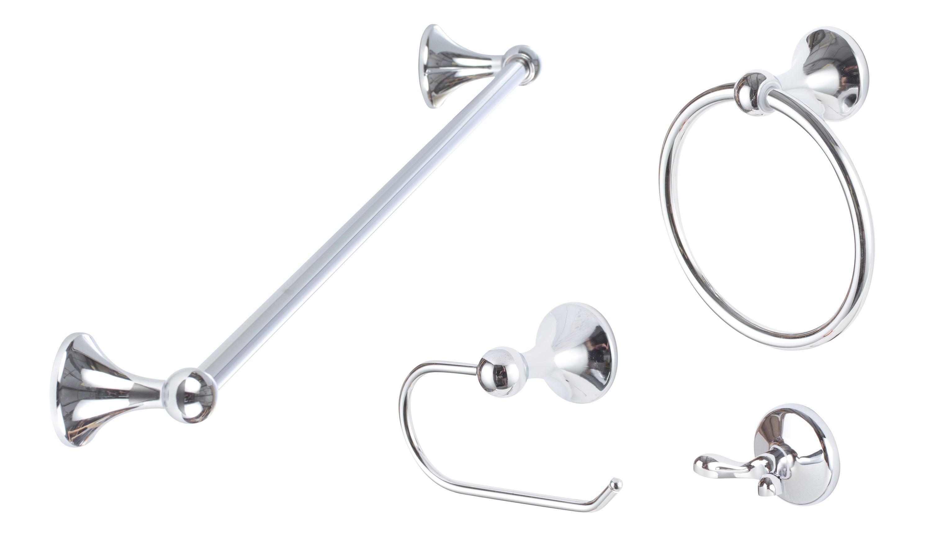 4 - Piece Bathroom Hardware Set