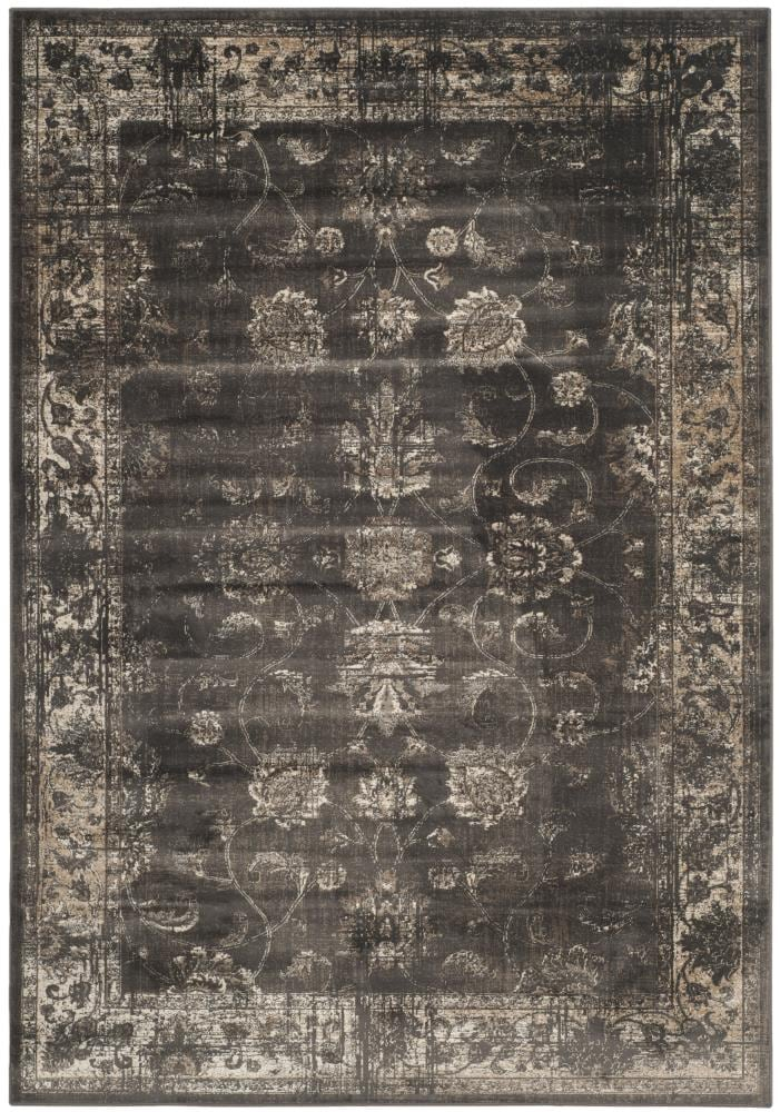 SAFAVIEH Vintage Jaxon Traditional Area Rug, Soft Anthracite, 10' x 14'