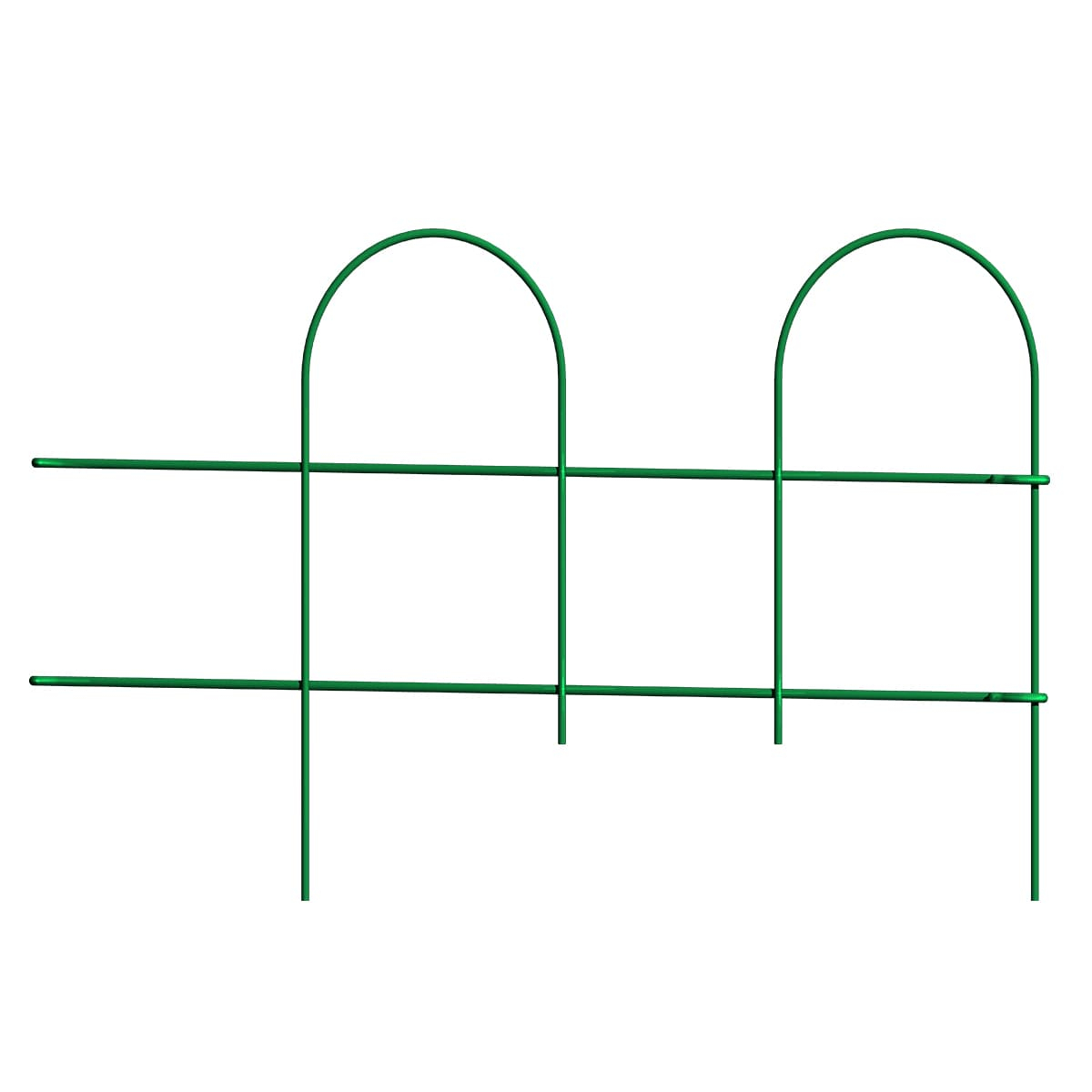 Origin Point Garden Craft Round Folding Border Fence, Green, 10'L x 10" H