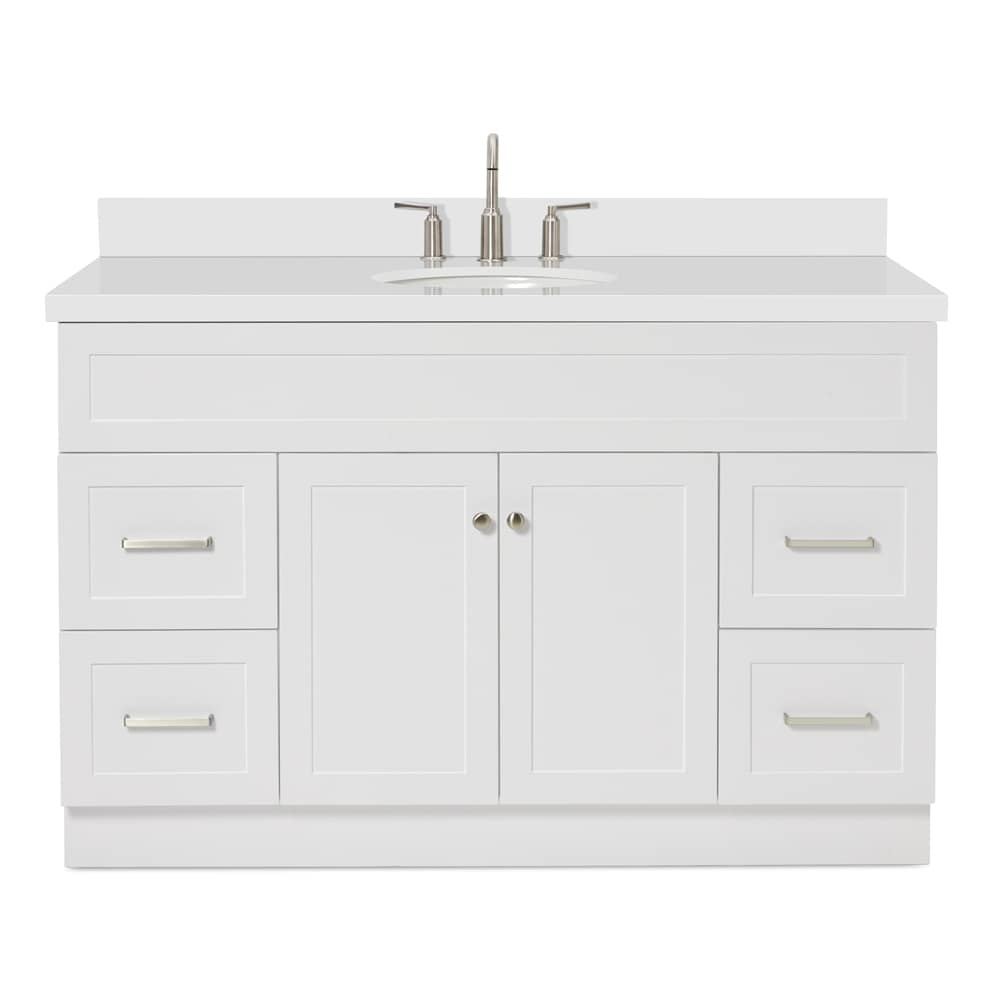 Ariel F055swqovo Hamlet 55" Free Standing Single Basin Vanity Set - White
