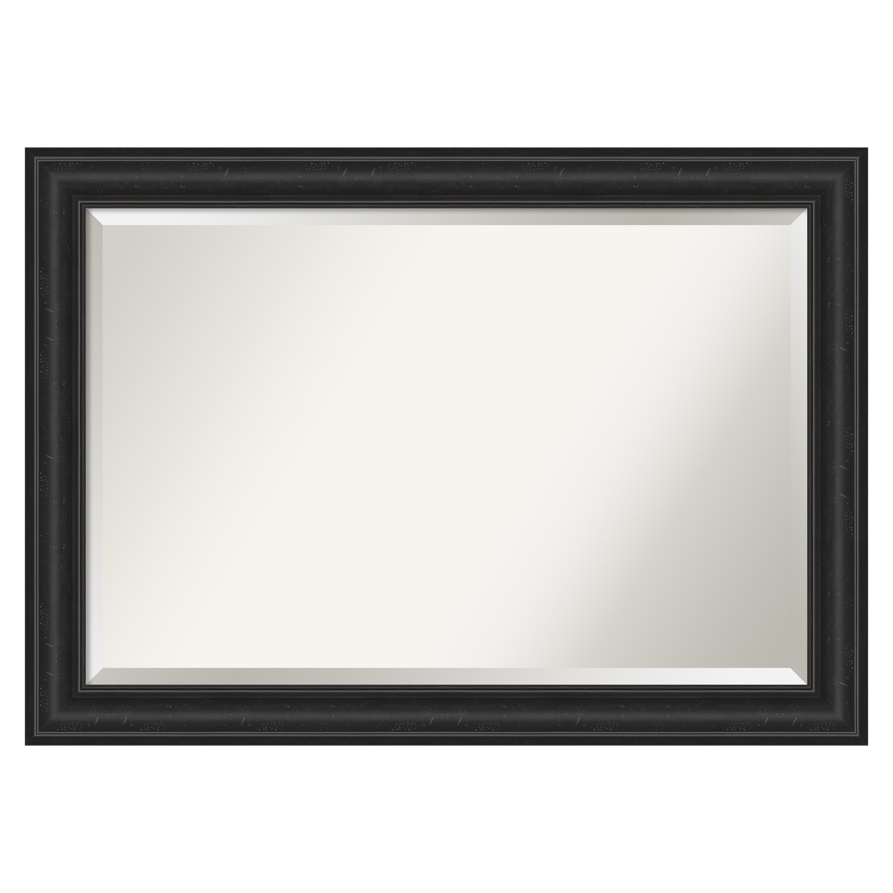 Amanti Art Shipwreck Black Framed Wall Mirror - 21.38 x 25.38 in