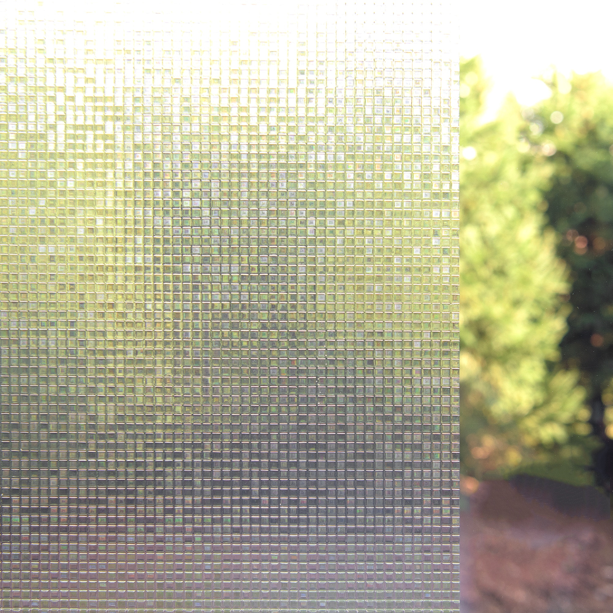 17.5 in. x 78 in. Square Pattern Decorative Window Film