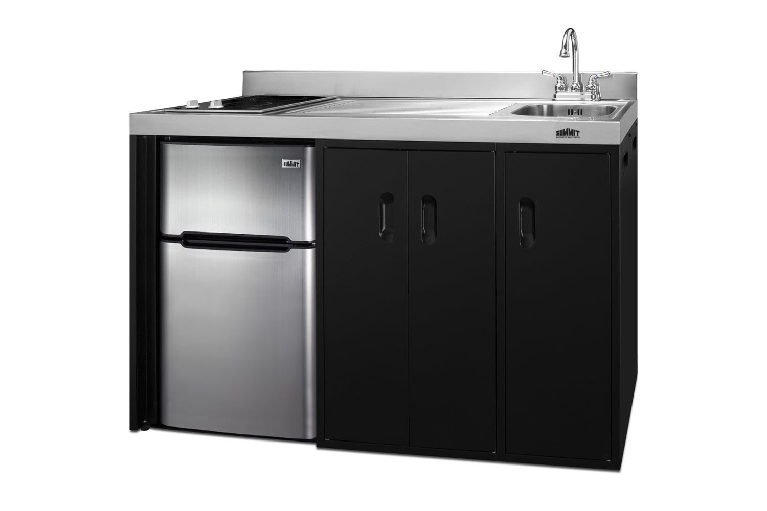 Summit Ck54sinkr 54 Inches Wide Kitchenette - Stainless Steel