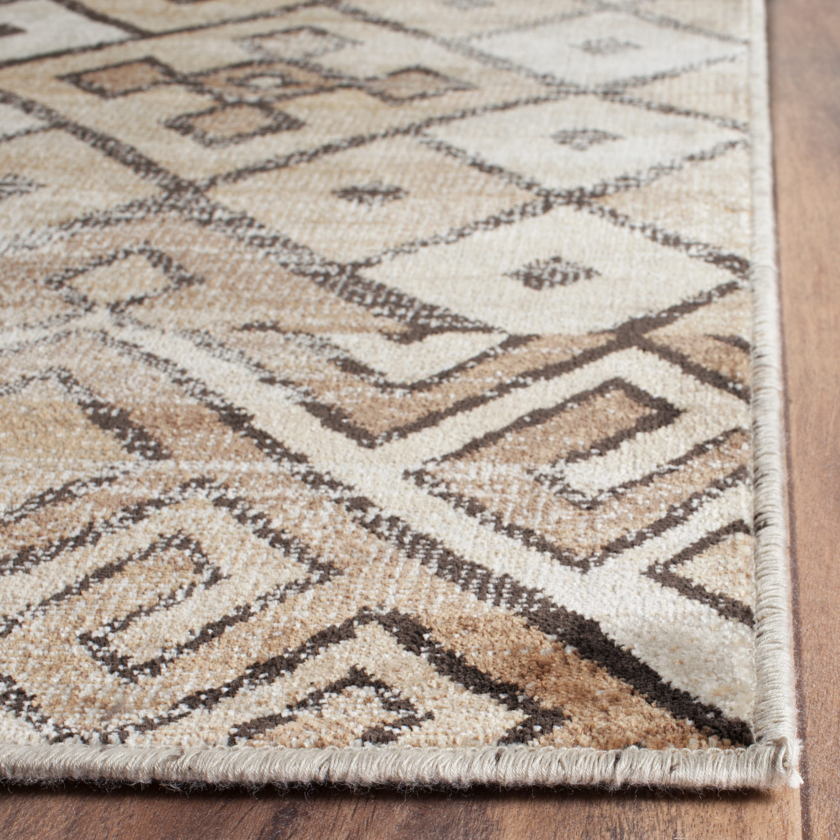 SAFAVIEH Vintage Julyan Geometric Area Rug, Stone, 9' x 12'