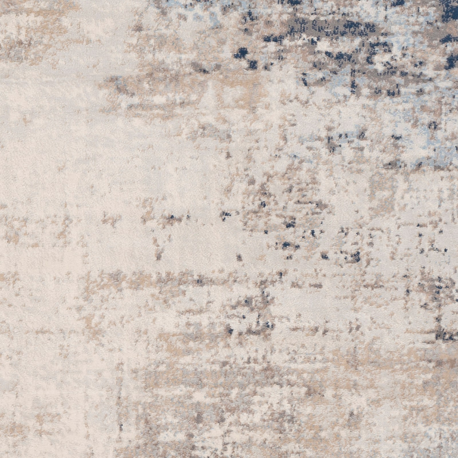 Taupe Rectangular Synthetic Easy Care Medium Pile Rug