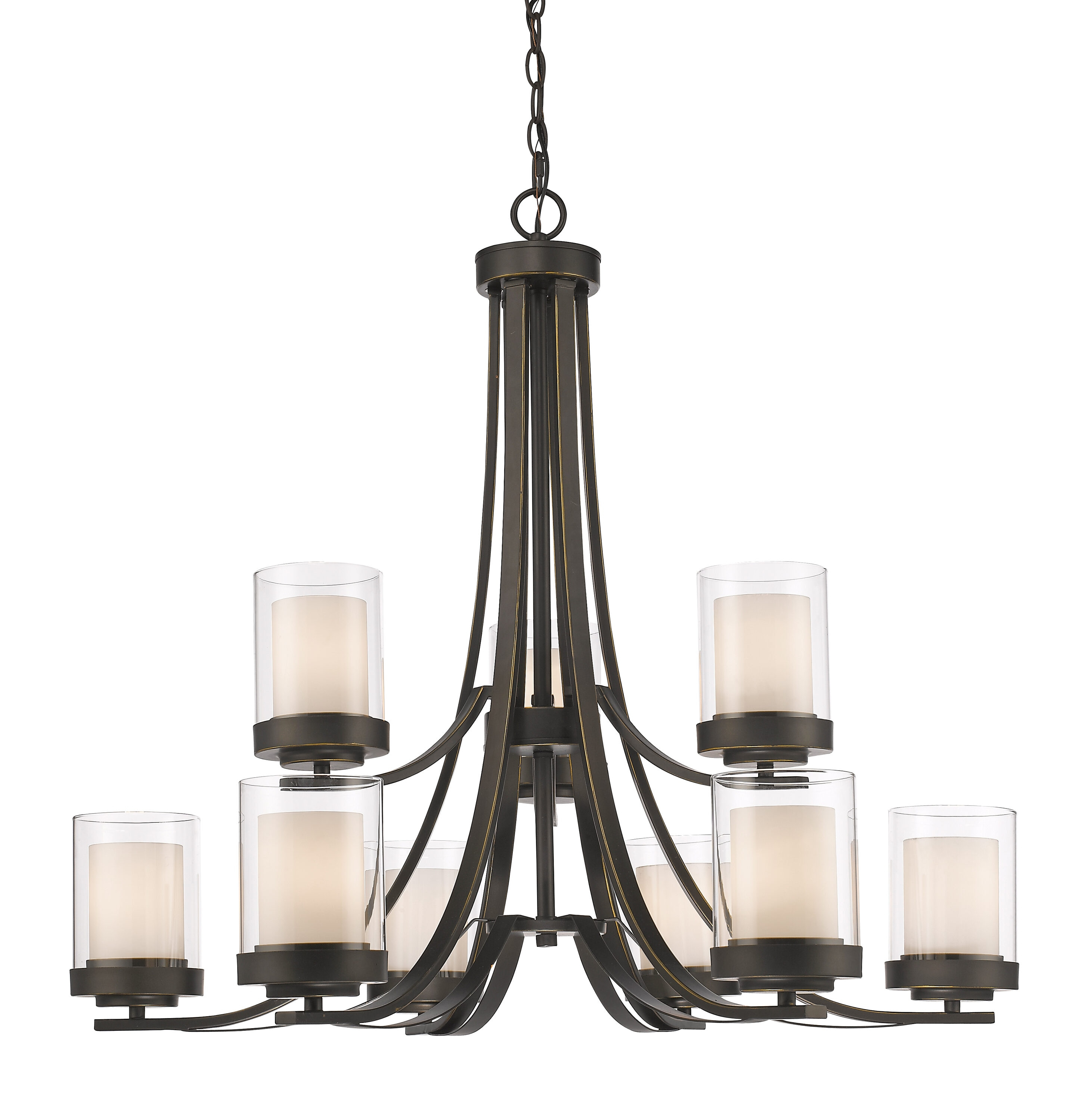 Z-Lite Willow 9 - Light Chandelier in  Olde Bronze