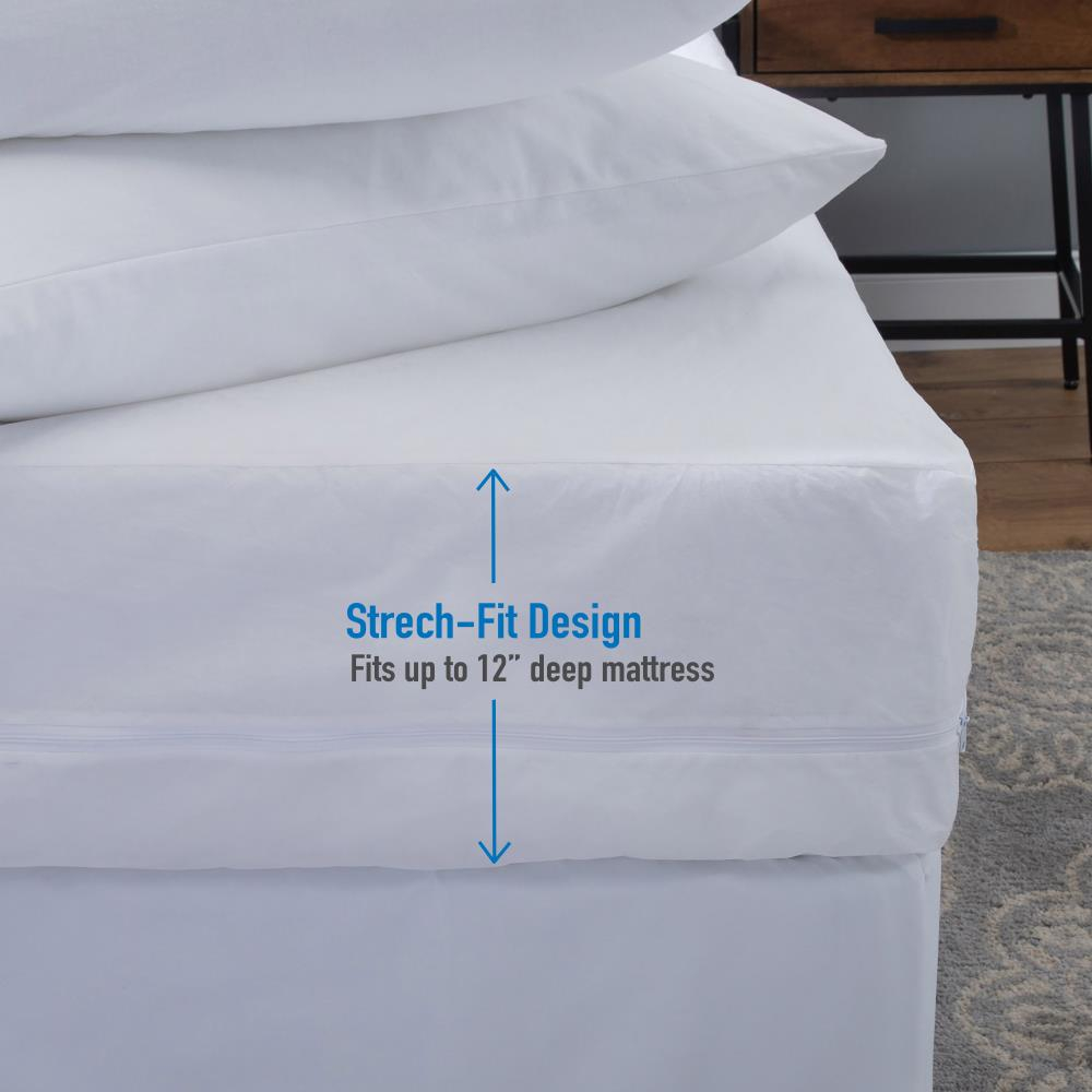 Home Details Twin Deluxe Mattress Protector with Full Zippered Encasement