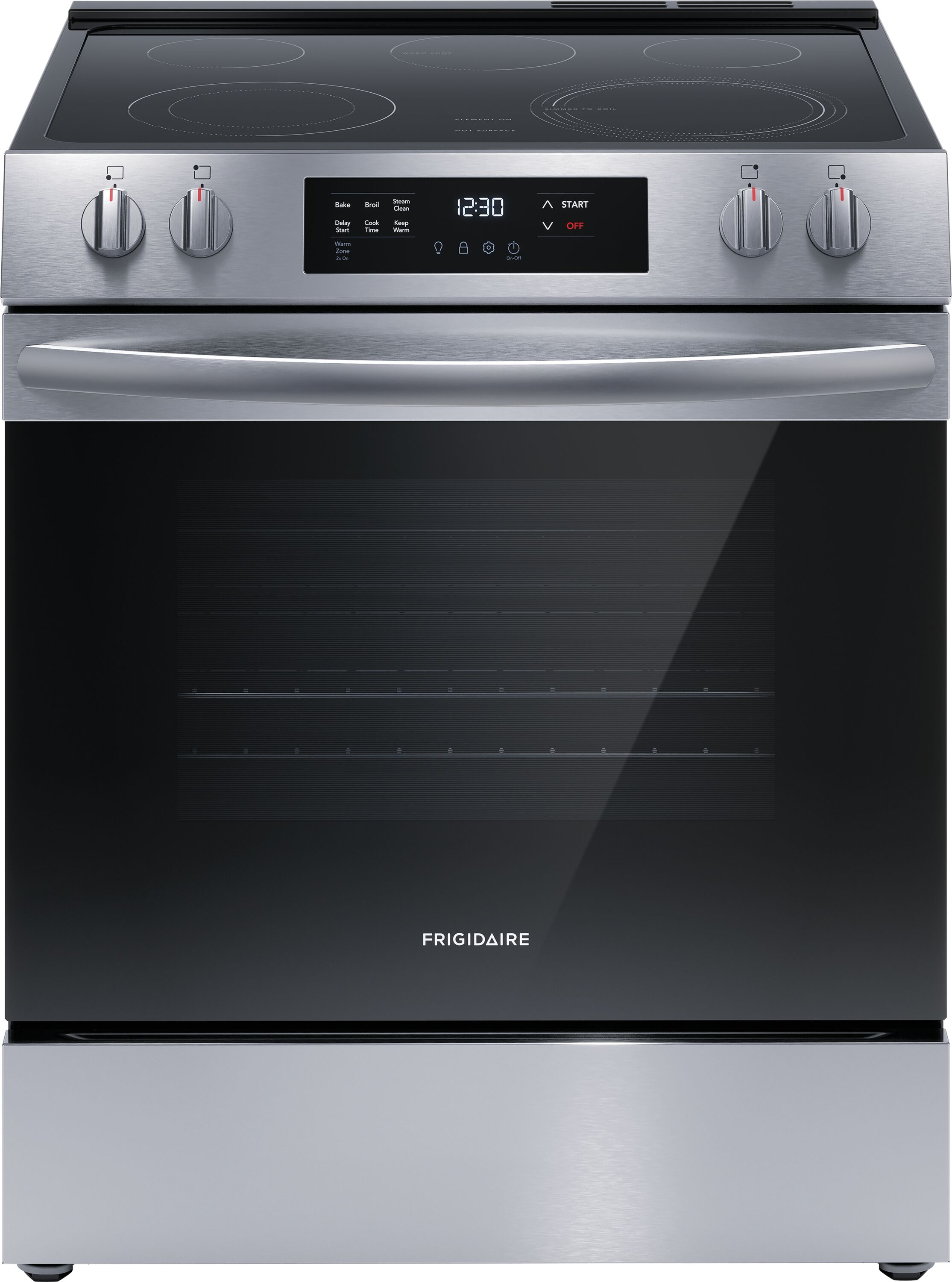 Frigidaire Fcfe3062a 30" Wide 5.3 Cu. Ft. Electric Range - Stainless Steel
