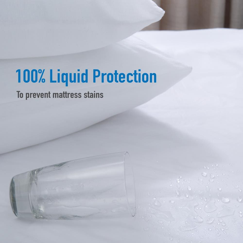 Home Details Twin Deluxe Mattress Protector with Full Zippered Encasement
