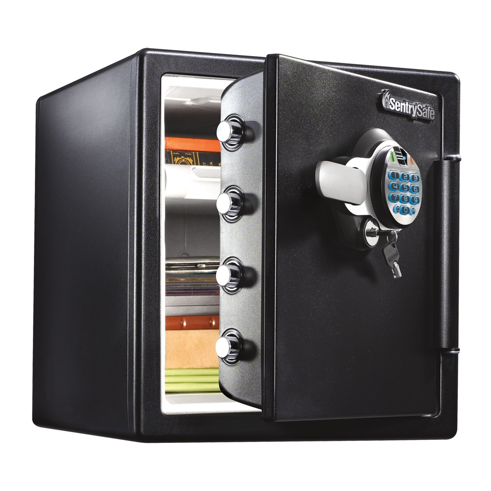 SentrySafe SFW123BTC Fire-Resistant and Water-Resistant Safe with Fingerprint Biometric Lock, 1.23 Cu. ft.