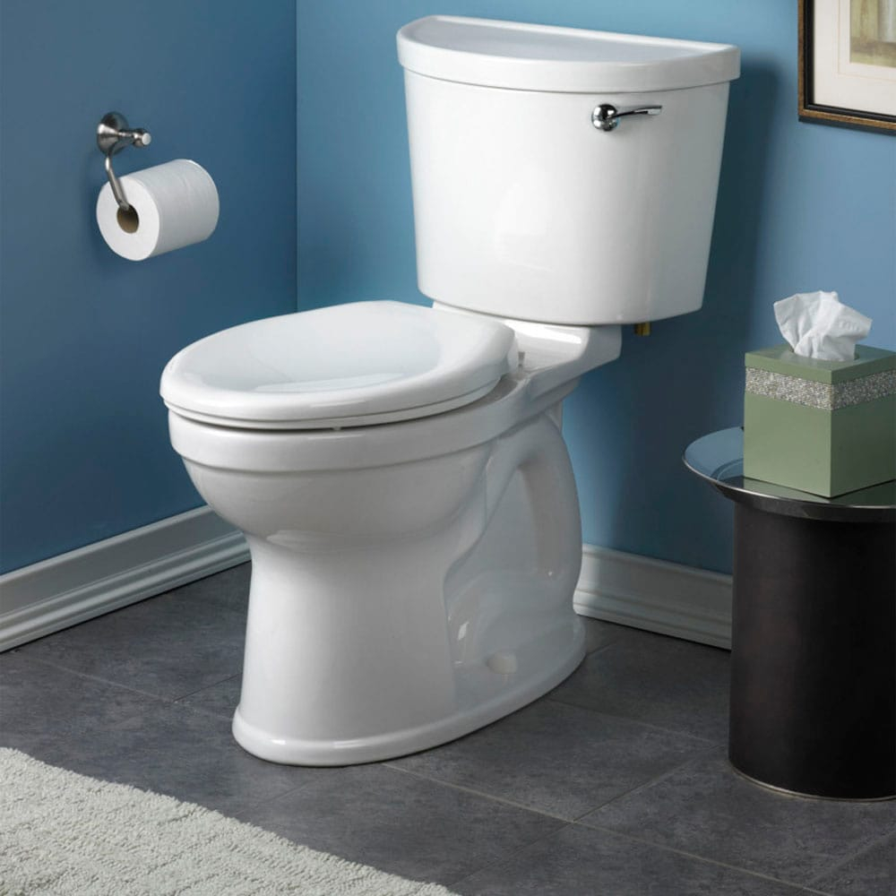 White Elongated Two-Piece High Efficiency Toilet