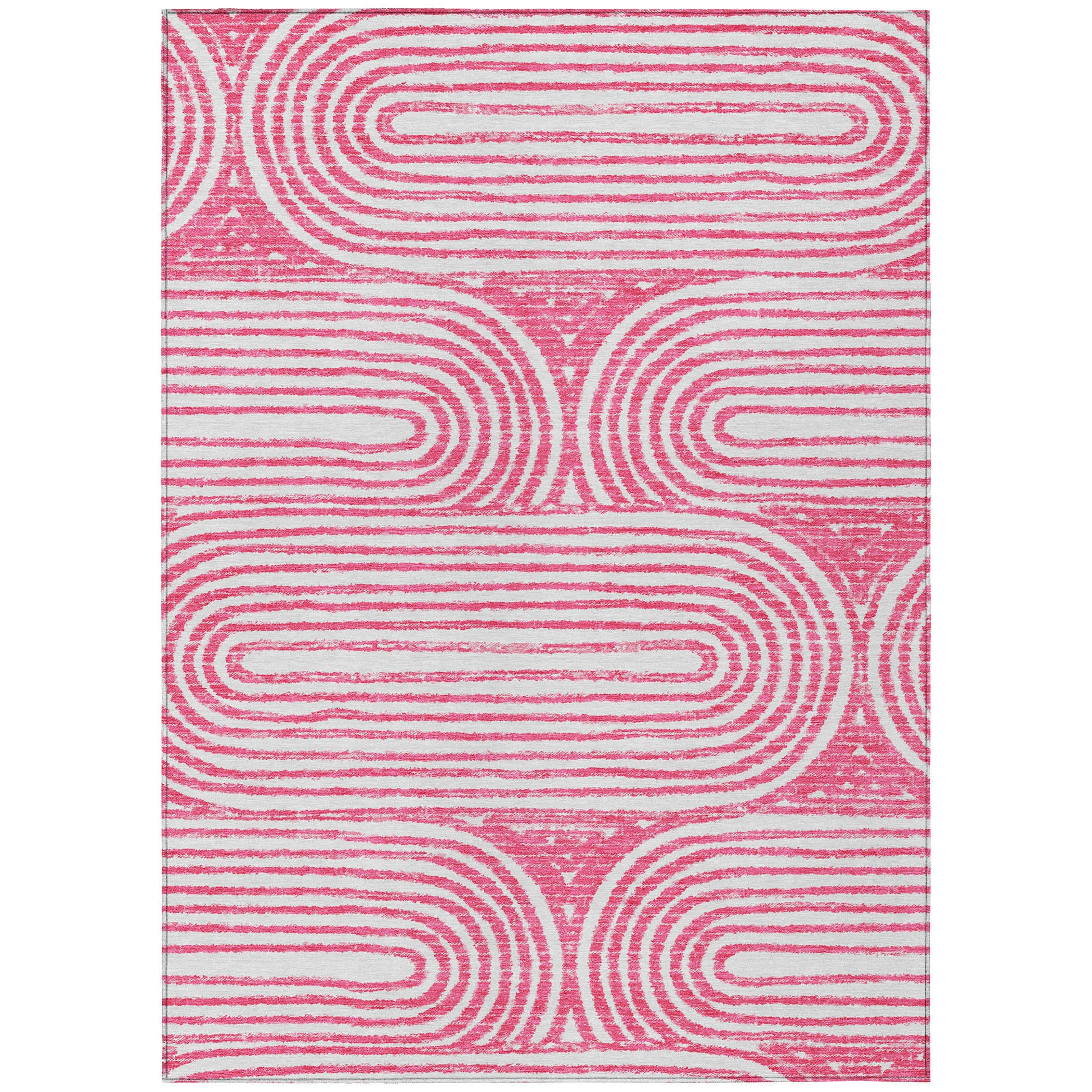 Chantille ACN540 Blush 3 ft. x 5 ft. Machine Washable Indoor/Outdoor Geometric Area Rug