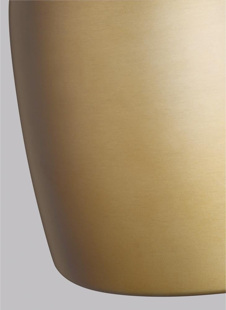 Brynne 19.75" Burnished Brass Minimalist LED Pendant Light