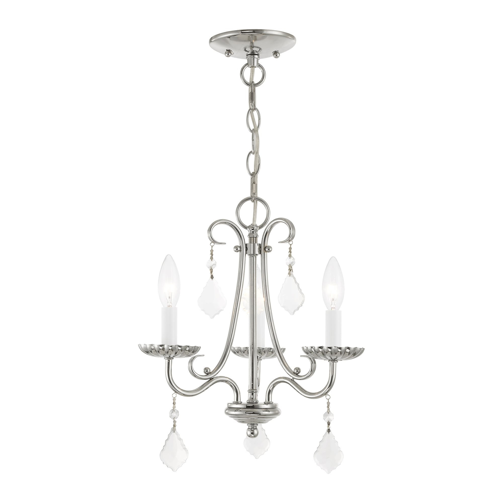 Livex Lighting Daphne 3 - Light Chandelier in  Polished Chrome